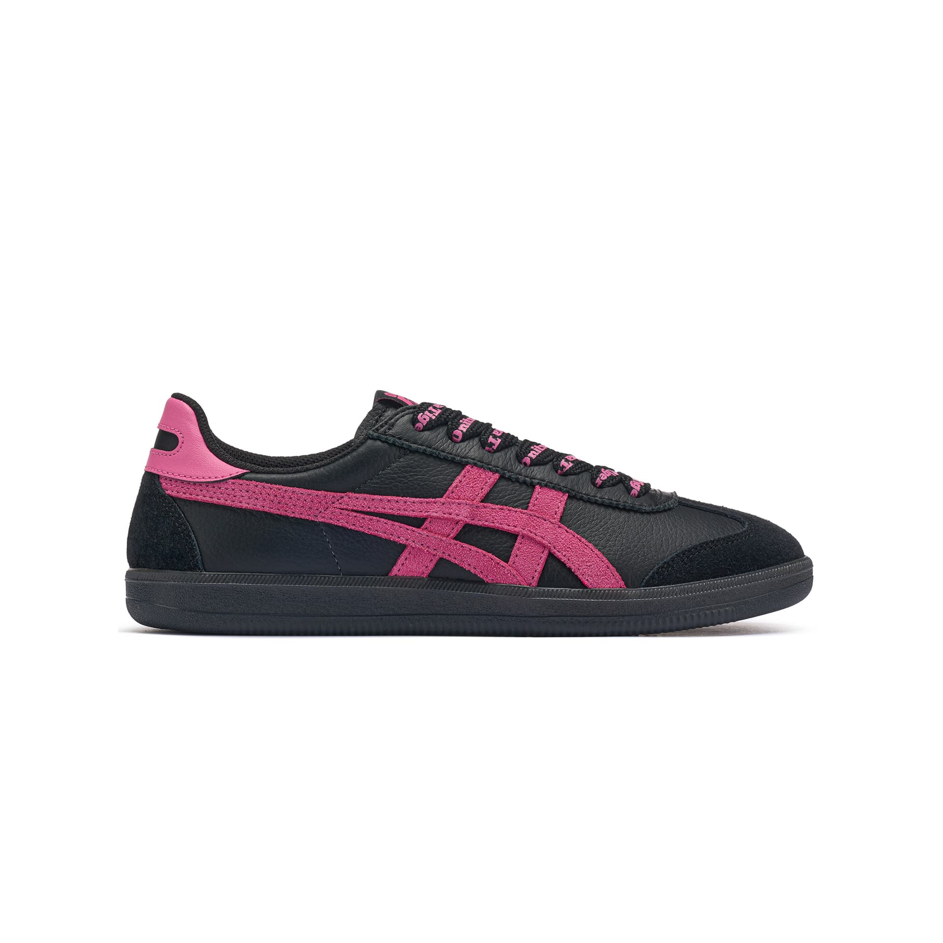Кроссовки Onitsuka Tiger Tokuten Кеды немецкой армии (GAT) Low Топ Черный розовый Унисекс - изображение 2