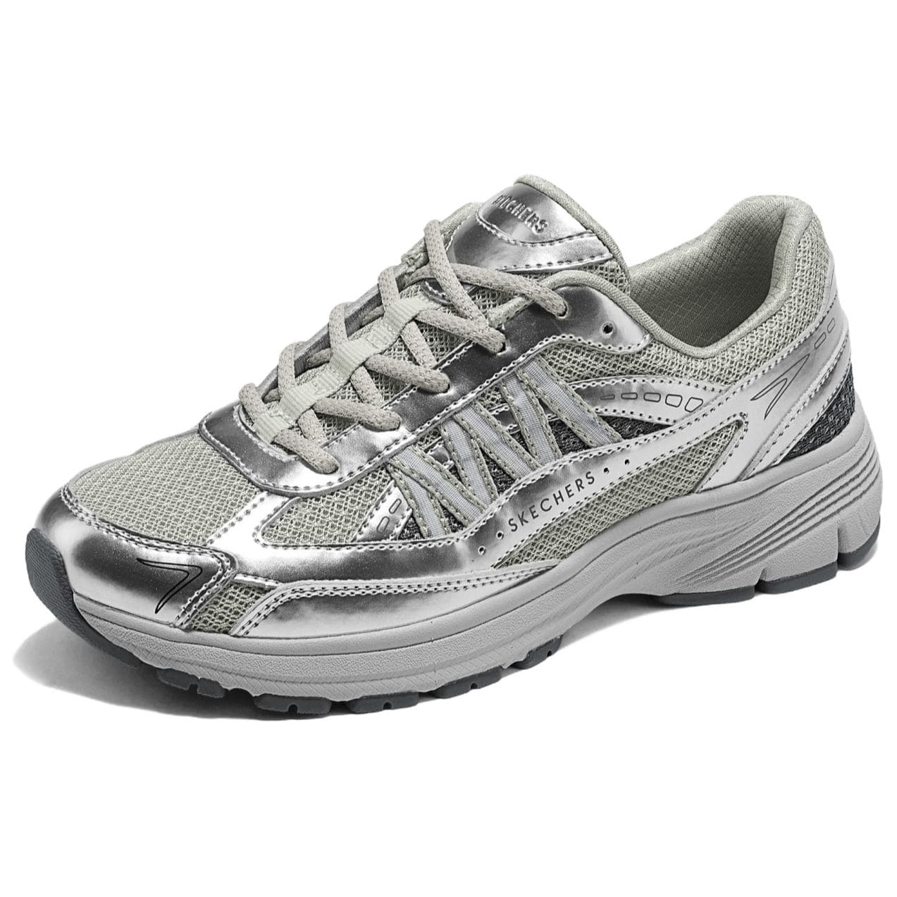 Кроссовки Skechers Повседневная обувь Low Топ Серебряный Женские - изображение 3