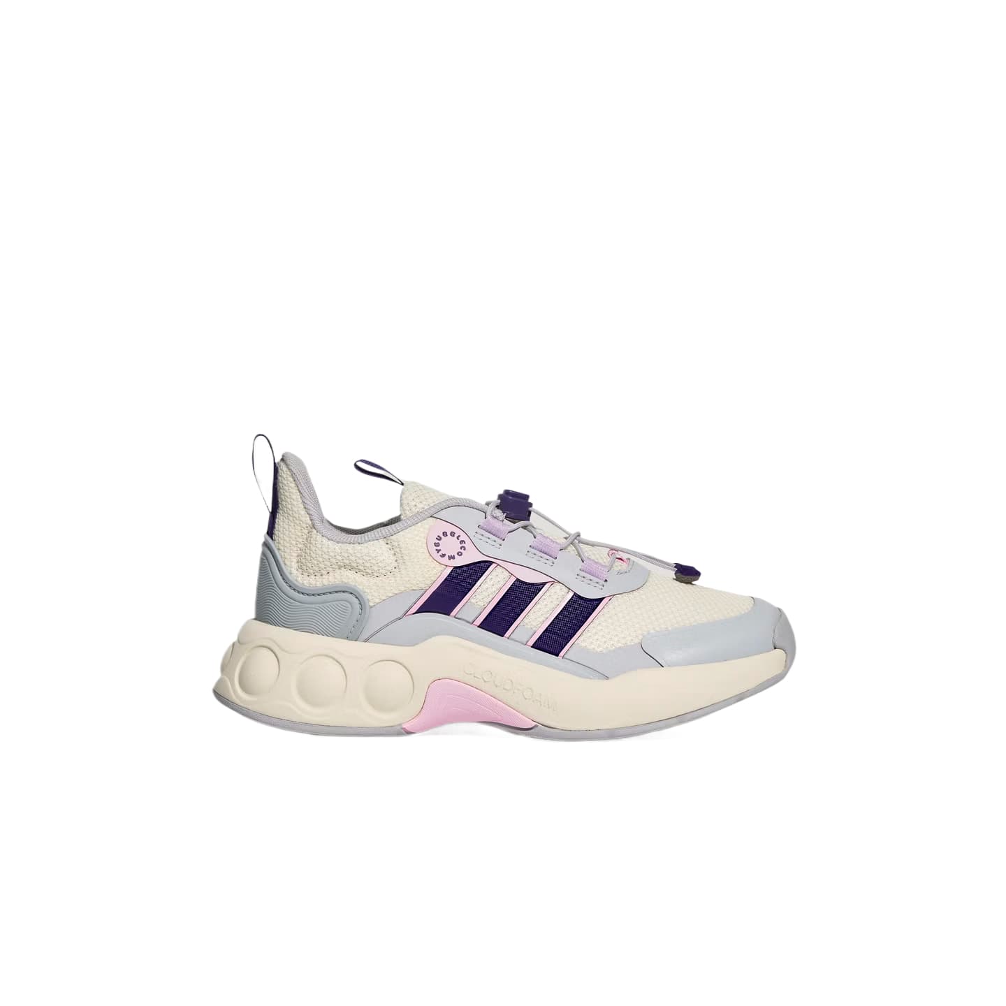 Adidas NITROBUBBLE Детская обувь для активного отдыха Низкий топ Айвори Сплошной серый Фиолетовый Kids - изображение 2