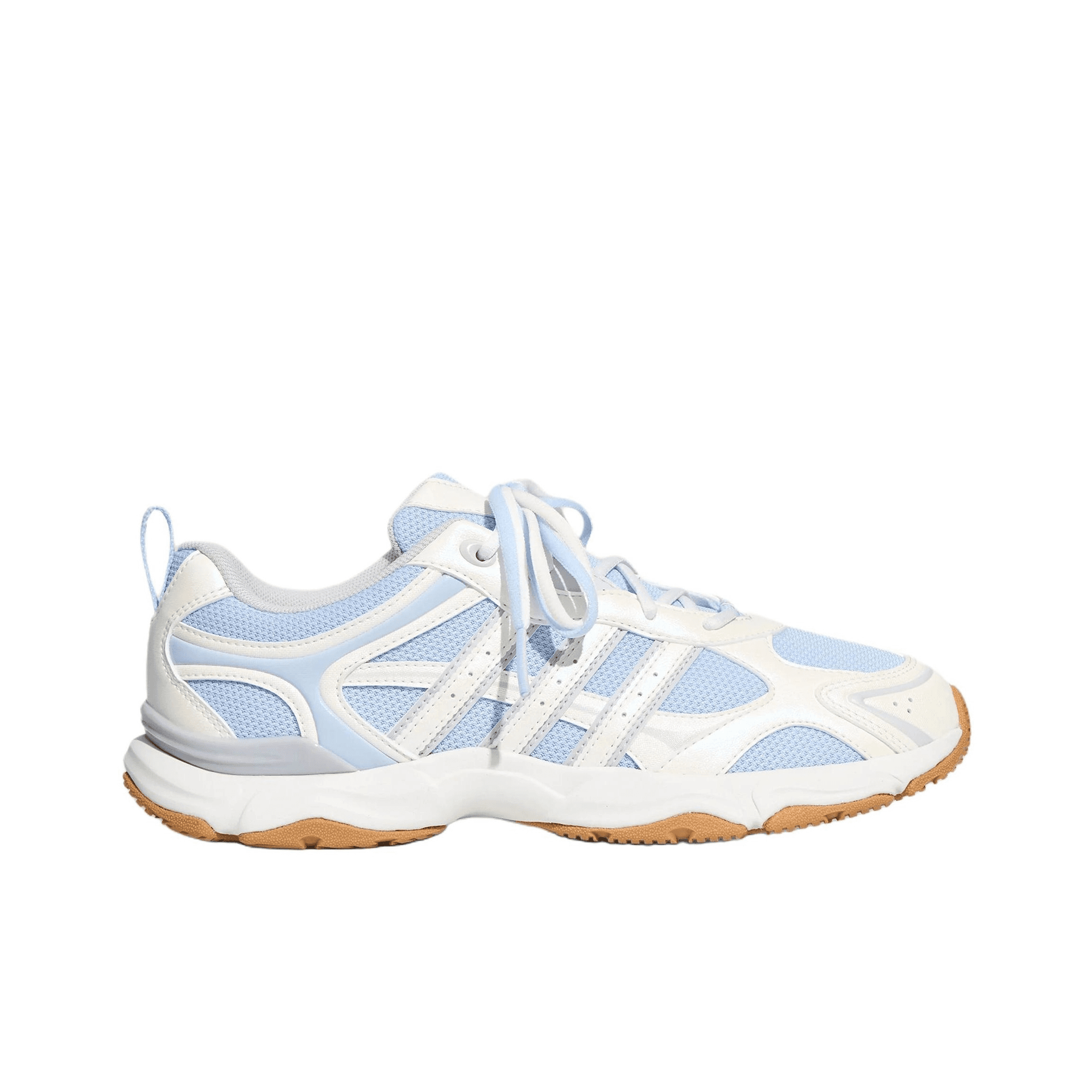 Кроссовки Adidas WHISPER GLIDE Повседневная обувь Низкий Топ Ярко-белый Кристально-синий Точка Серый Женские - изображение 2