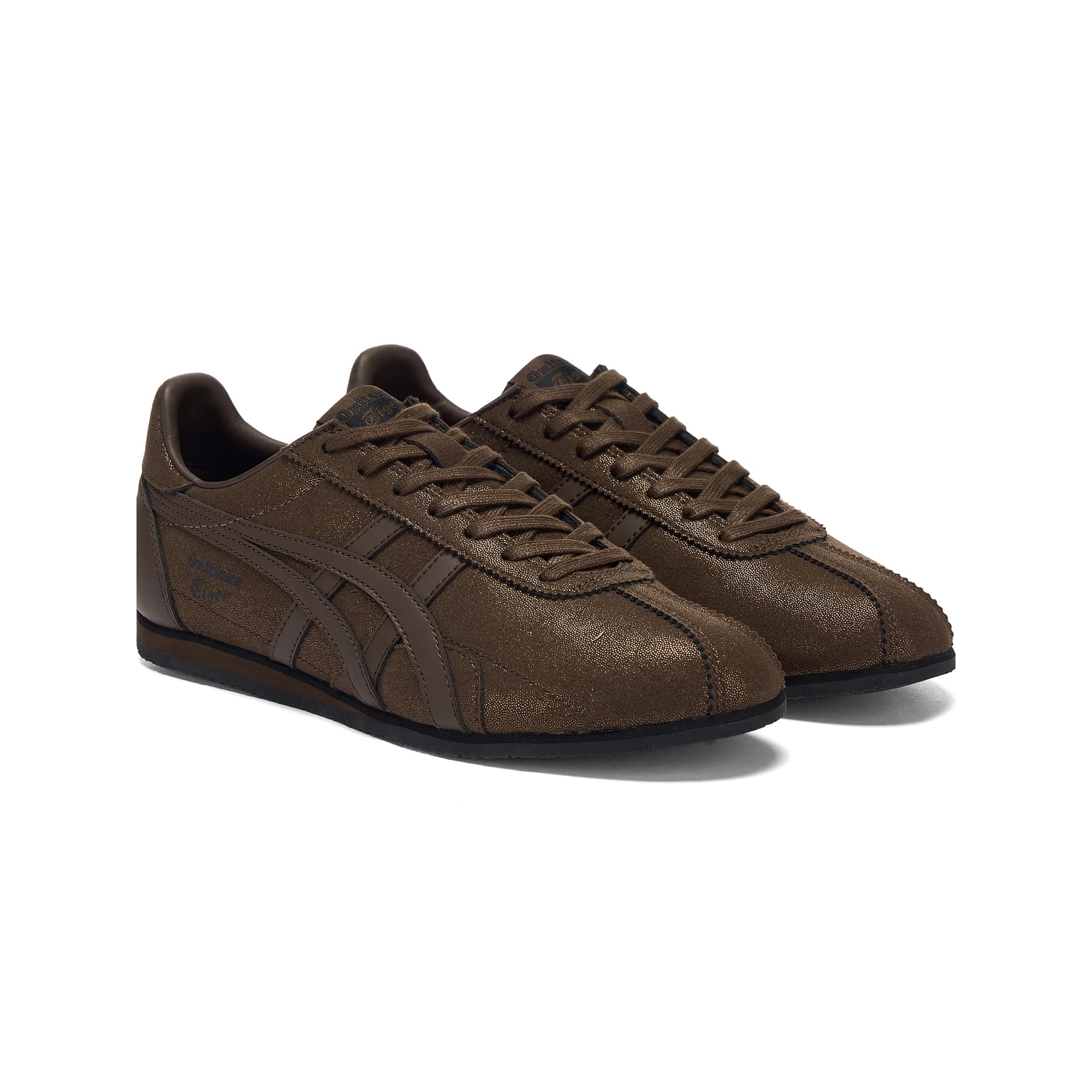Кроссовки Onitsuka Tiger Runspark Повседневная обувь Low Топ Темно-кофейный Унисекс - изображение 3