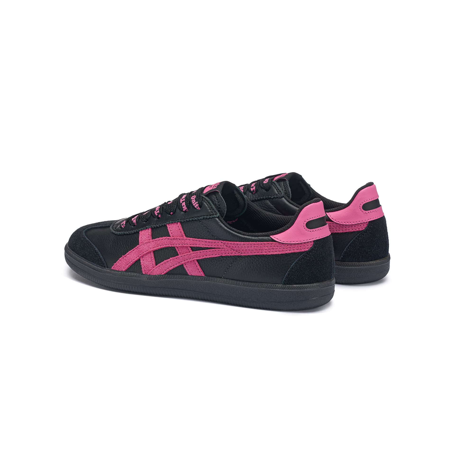 Кроссовки Onitsuka Tiger Tokuten Кеды немецкой армии (GAT) Low Топ Черный розовый Унисекс - изображение 4