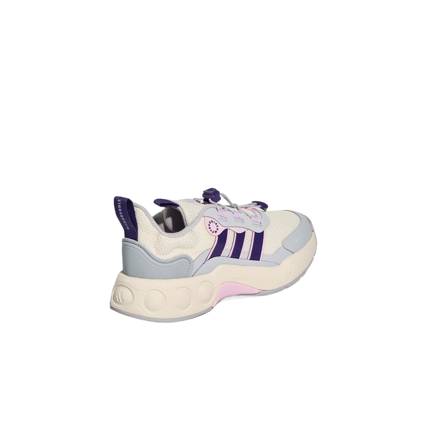 Adidas NITROBUBBLE Детская обувь для активного отдыха Низкий топ Айвори Сплошной серый Фиолетовый Kids - изображение 3