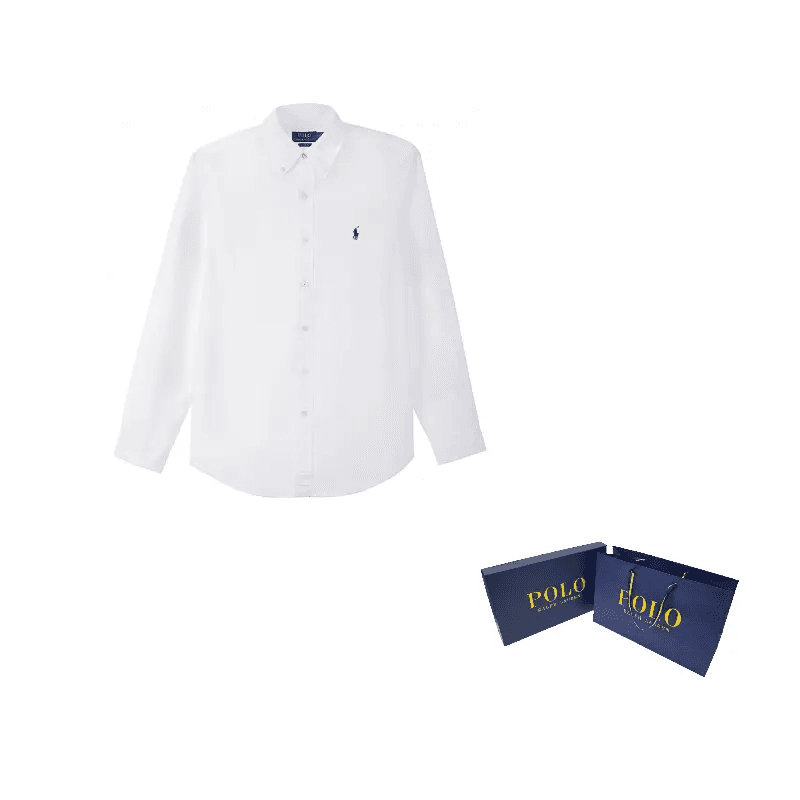 Рубашка Polo Ralph Lauren Oxford Shirt White - изображение 9