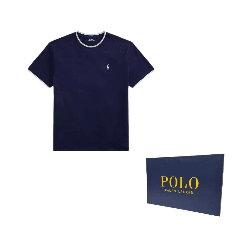 Футболка Polo Ralph Lauren T-Рубашка Классическая Версия Мужская Newport Морской Синий - изображение 6