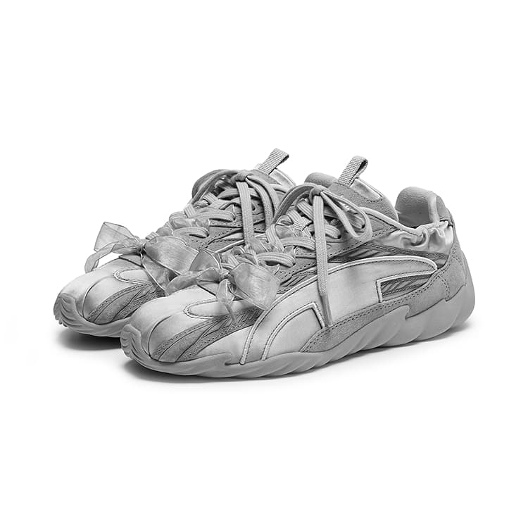 Кроссовки Champion Low-Top Повседневная Обувь Женская Ultra Серый Серебряный Белый - изображение 3