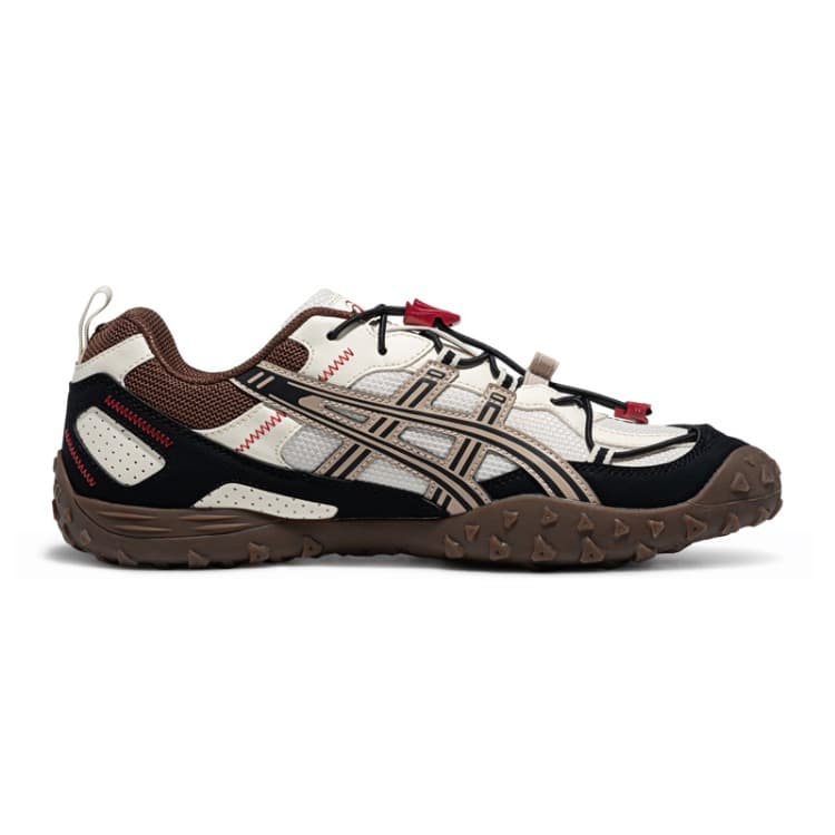 Кроссовки для бега ASICS Гель AMMG Беговые кроссовки Низкий Топ Экрю Черный Унисекс - изображение 2