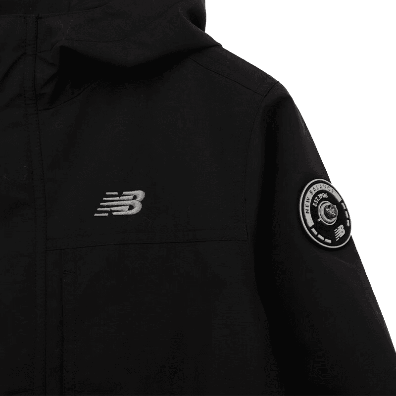 New Balance Черные Детские Куртки - изображение 3