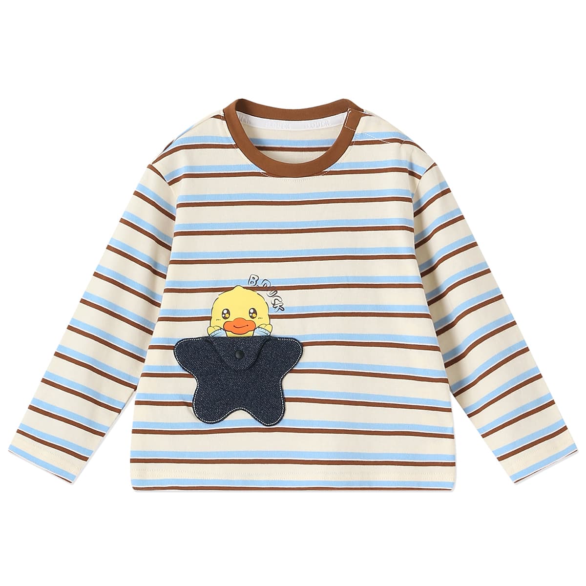 Футболка B.DUCK Светло-бежевый Белый Предшкольные Рубашки T - изображение 1