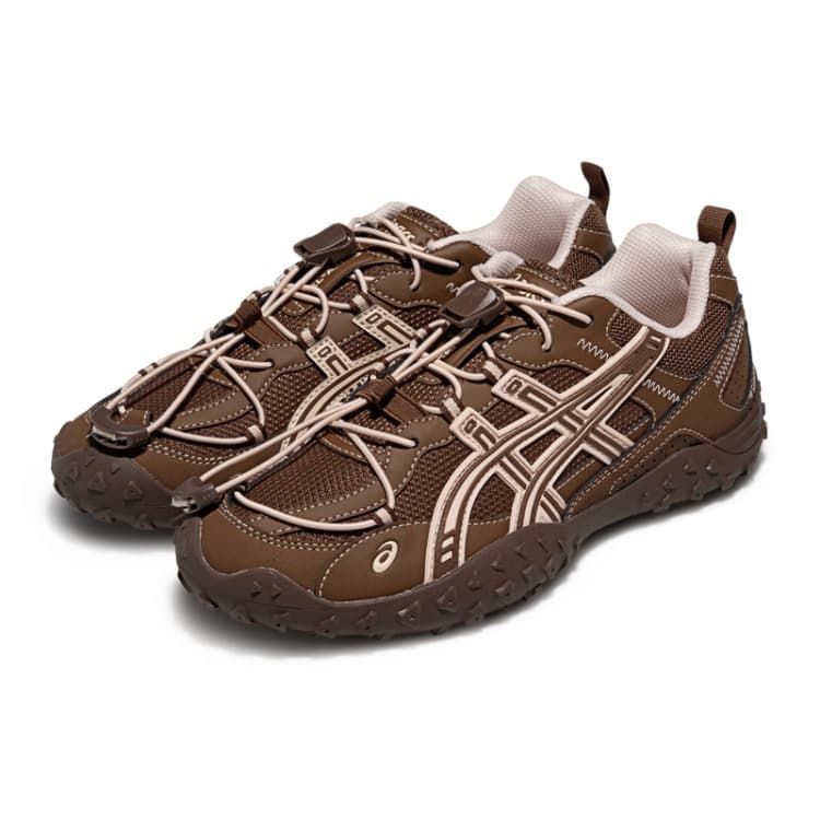 Кроссовки для бега ASICS Гель AMMG Беговые кроссовки Низкий Топ Коричневый Унисекс - изображение 3