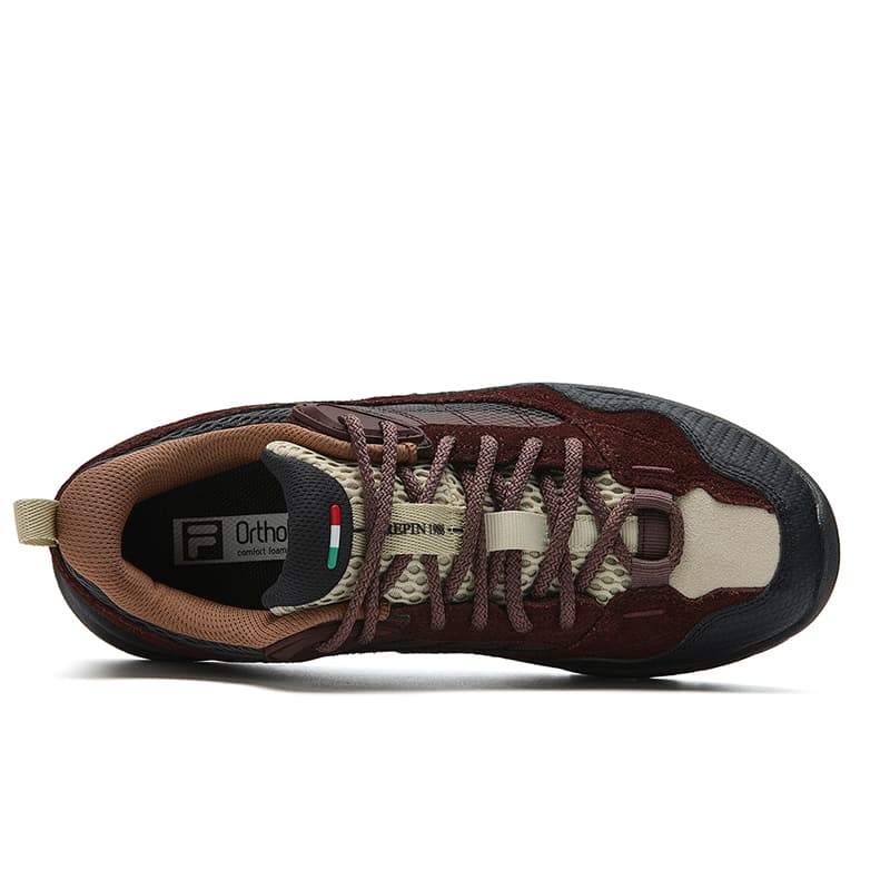 Кроссовки FILA Viva Уличная обувь Low Топ Темный кофейный Коричневый Устрица Черный Женские - изображение 4