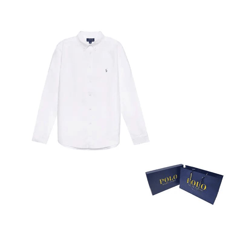 Polo Ralph Lauren Рубашка SS23 Белый Детский - изображение 7