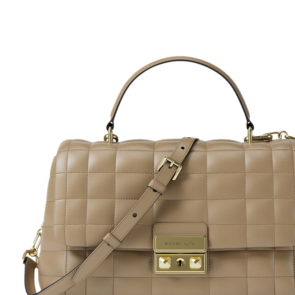 Сумка MICHAEL KORS Tribeca Овчина Сумка Средняя Женская Верблюжий - изображение 4