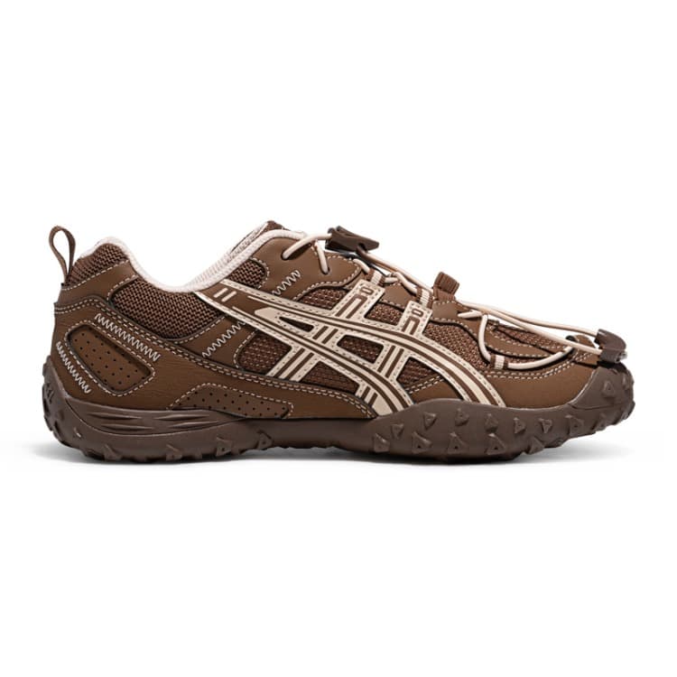Кроссовки для бега ASICS Гель AMMG Беговые кроссовки Низкий Топ Коричневый Унисекс - изображение 2