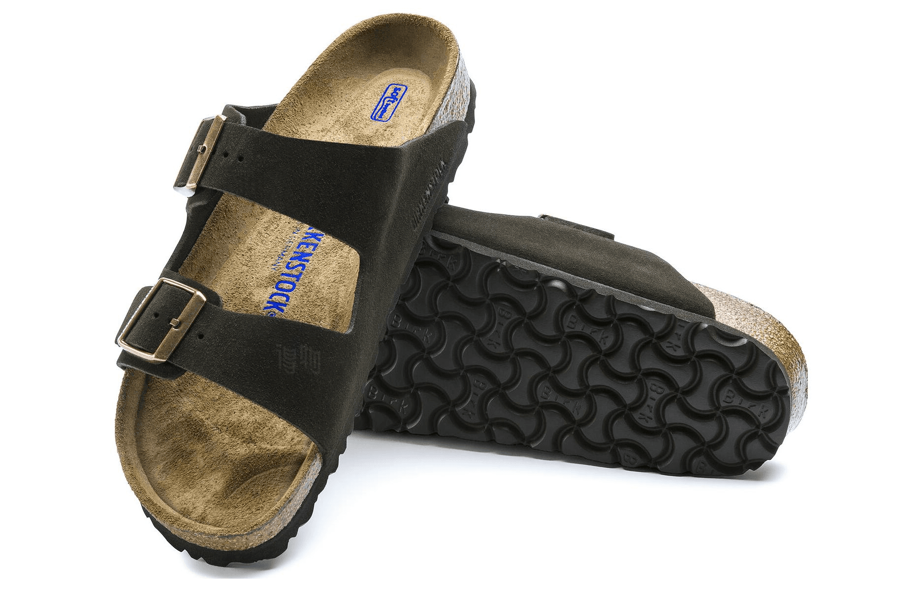 Сандалии Birkenstock Mocha Suede Double Buckle Slides - изображение 5