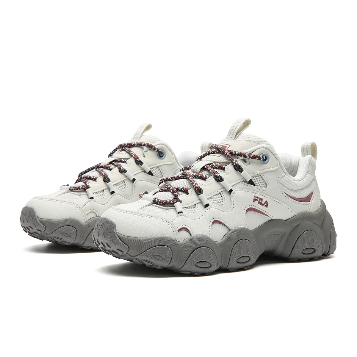 Кроссовки FILA FLUID 7 Массивные кроссовки Low Топ Белый агат Серый Женские - изображение 3