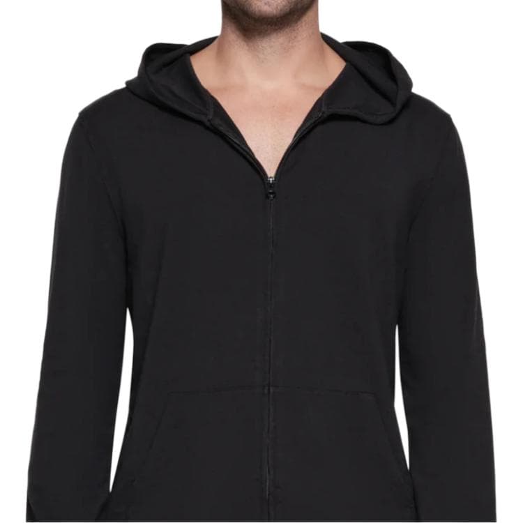 Худи SKIMS JERSEY LOUNGE MENS ZIP UP HOODIE OBSIDIAN - изображение 2
