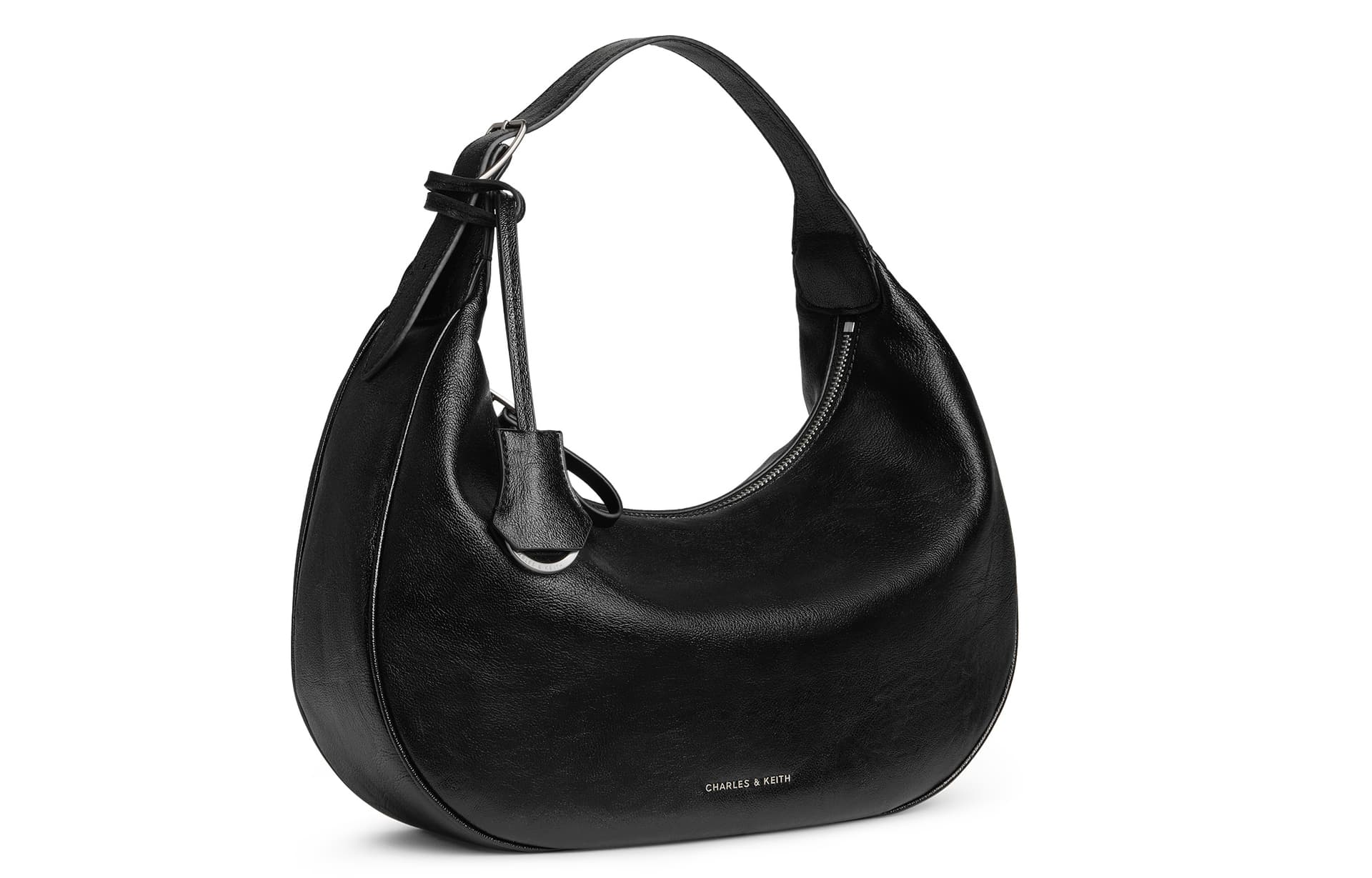 Мини-сумка CHARLES KEITH Сумка через плечо Черная (Брелок включен) Женская - изображение 2
