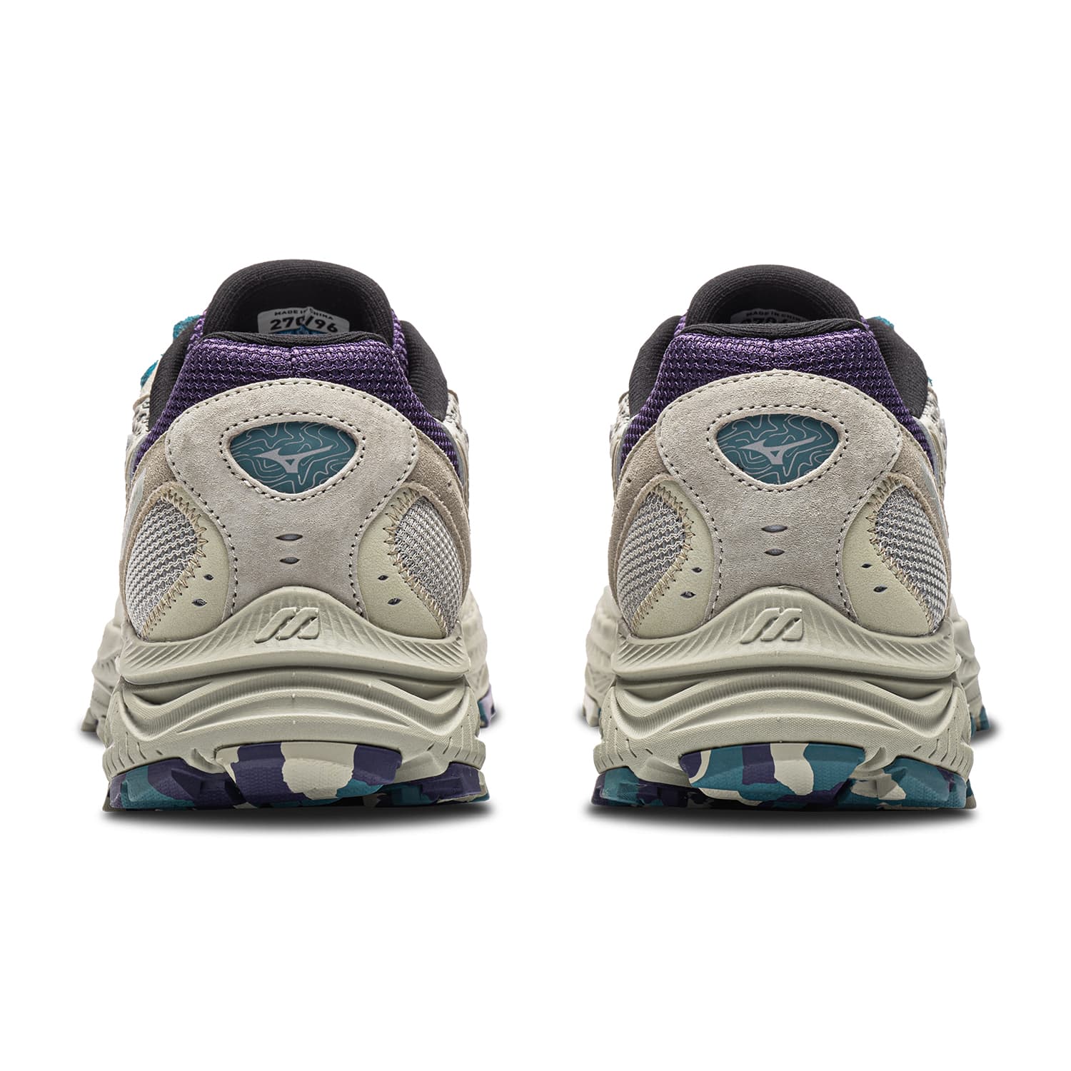 Кроссовки для бега Mizuno Racer ADV Лоу-топы Беговые кроссовки Унисекс Белый серый пурпурный - изображение 5