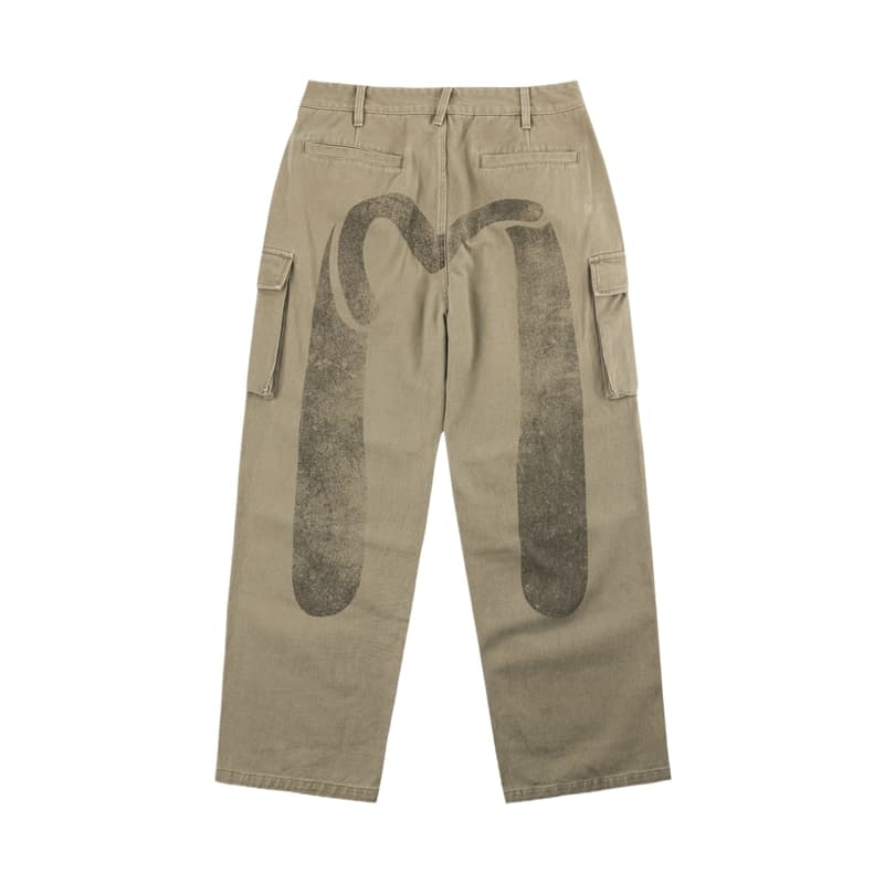 Штаны Evisu Абрикос Мужской Брюки карго - изображение 2