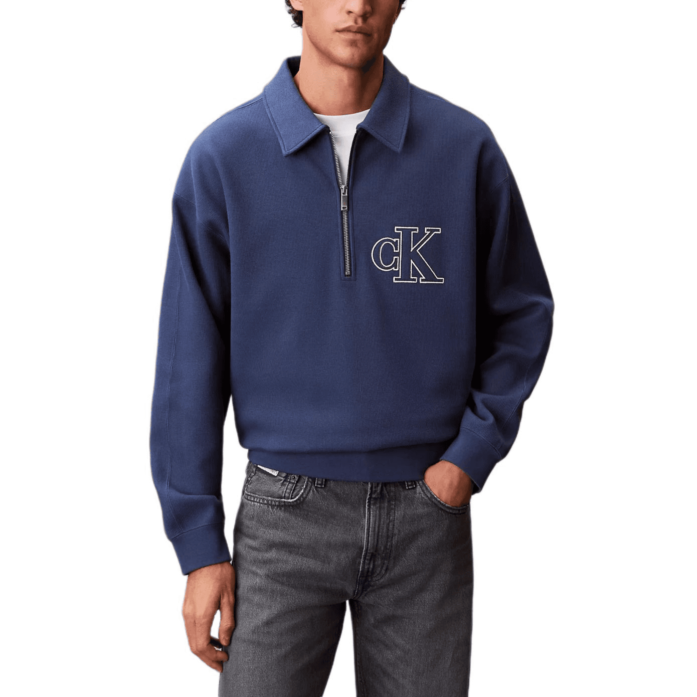 Худи calvin klein Морской синий Мужской Толстовки - изображение 1