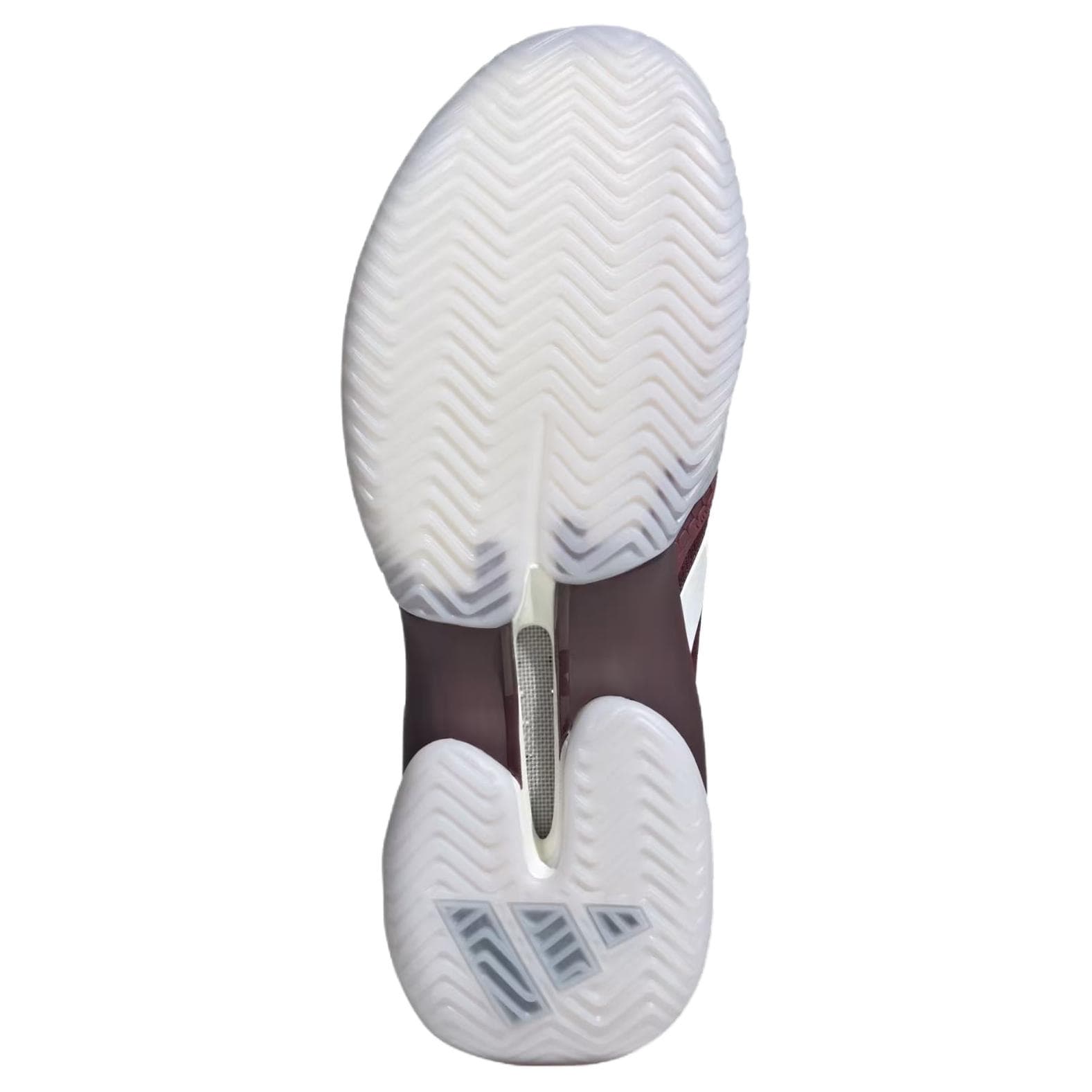 Кроссовки для тенниса Adidas BARRICADE 14 Теннисные кроссовки Низкий верх Коричневый Красный Облачно-белый Женские - изображение 4