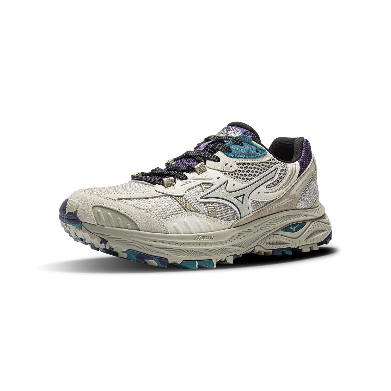 Кроссовки для бега Mizuno Racer ADV Лоу-топы Беговые кроссовки Унисекс Белый серый пурпурный - изображение 2