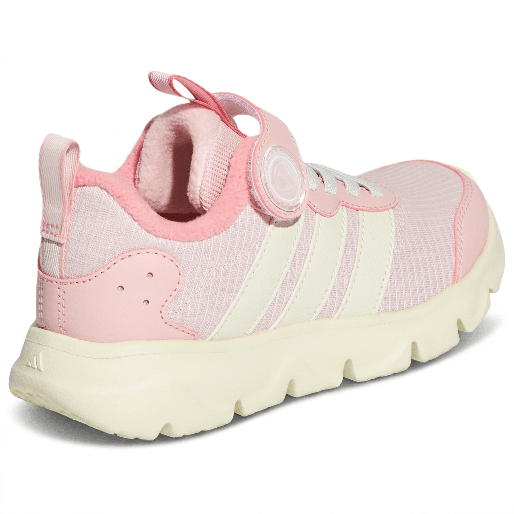 Кроссовки Adidas Playflow 2,0 Детские беговые кроссовки Low Топ Розовый Слоновая кость Kids - изображение 4