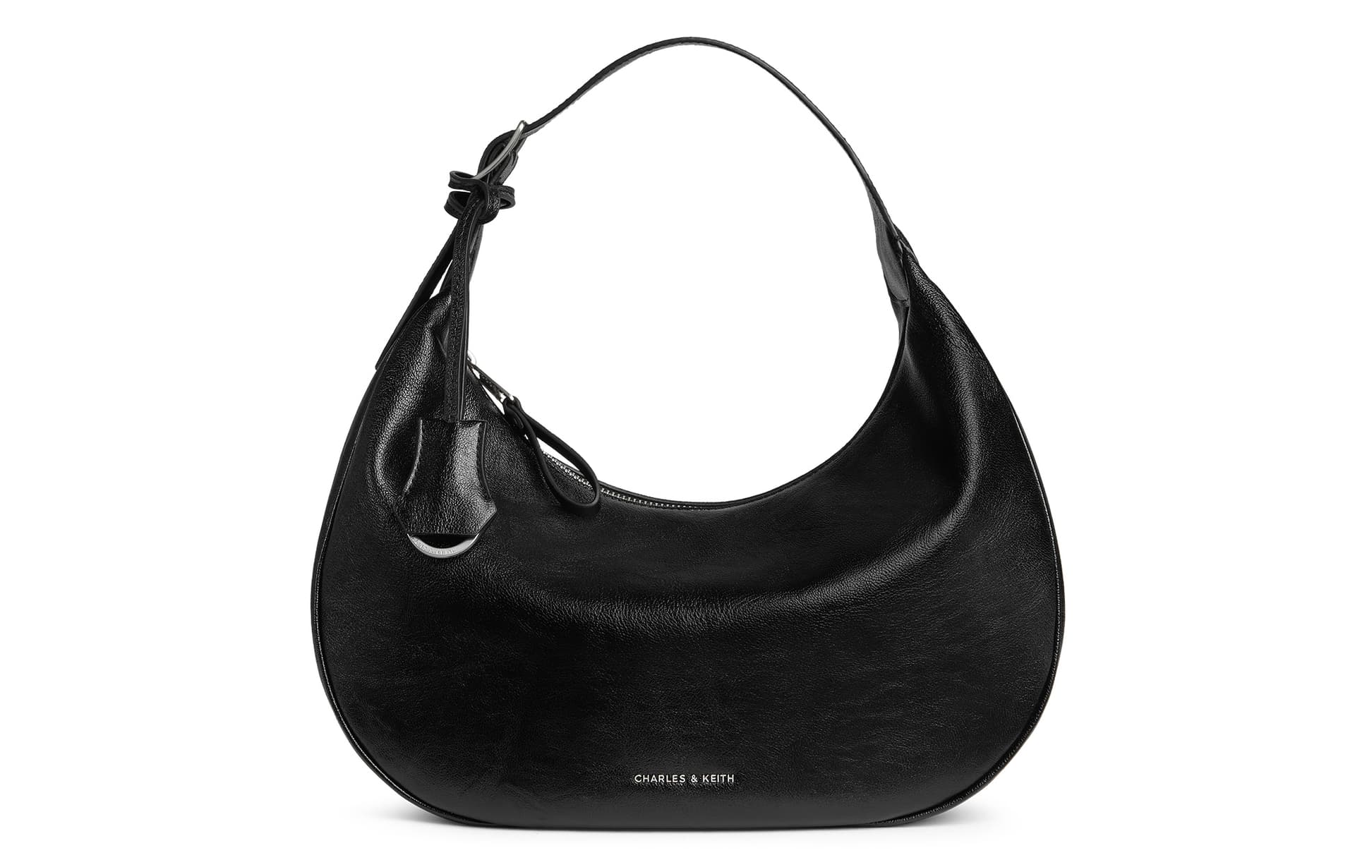 Мини-сумка CHARLES KEITH Сумка через плечо Черная (Брелок включен) Женская - изображение 1