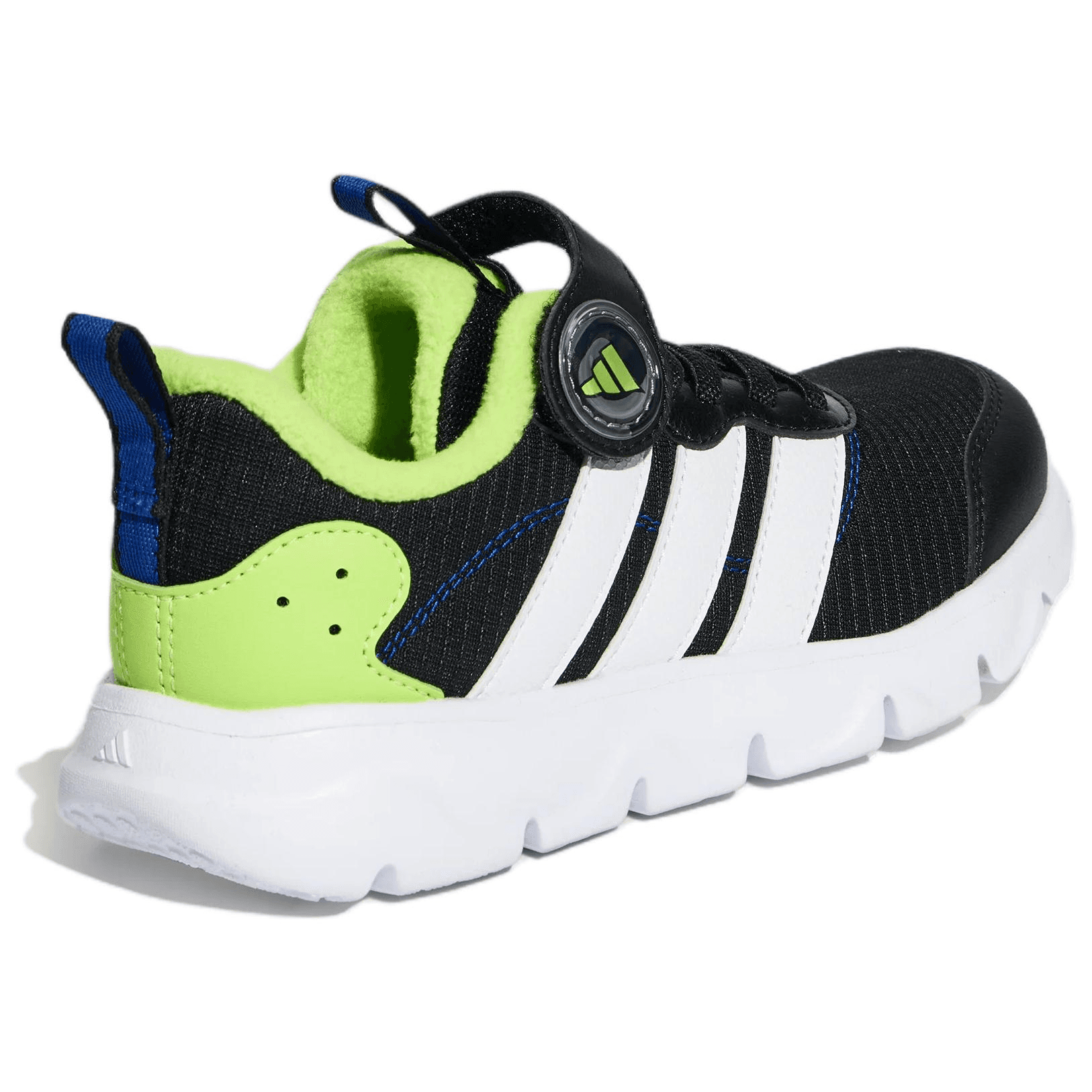 Кроссовки Adidas Playflow 2,0 Детские беговые кроссовки Low Топ Черный белый зеленый Флуоресцентный Kids - изображение 4