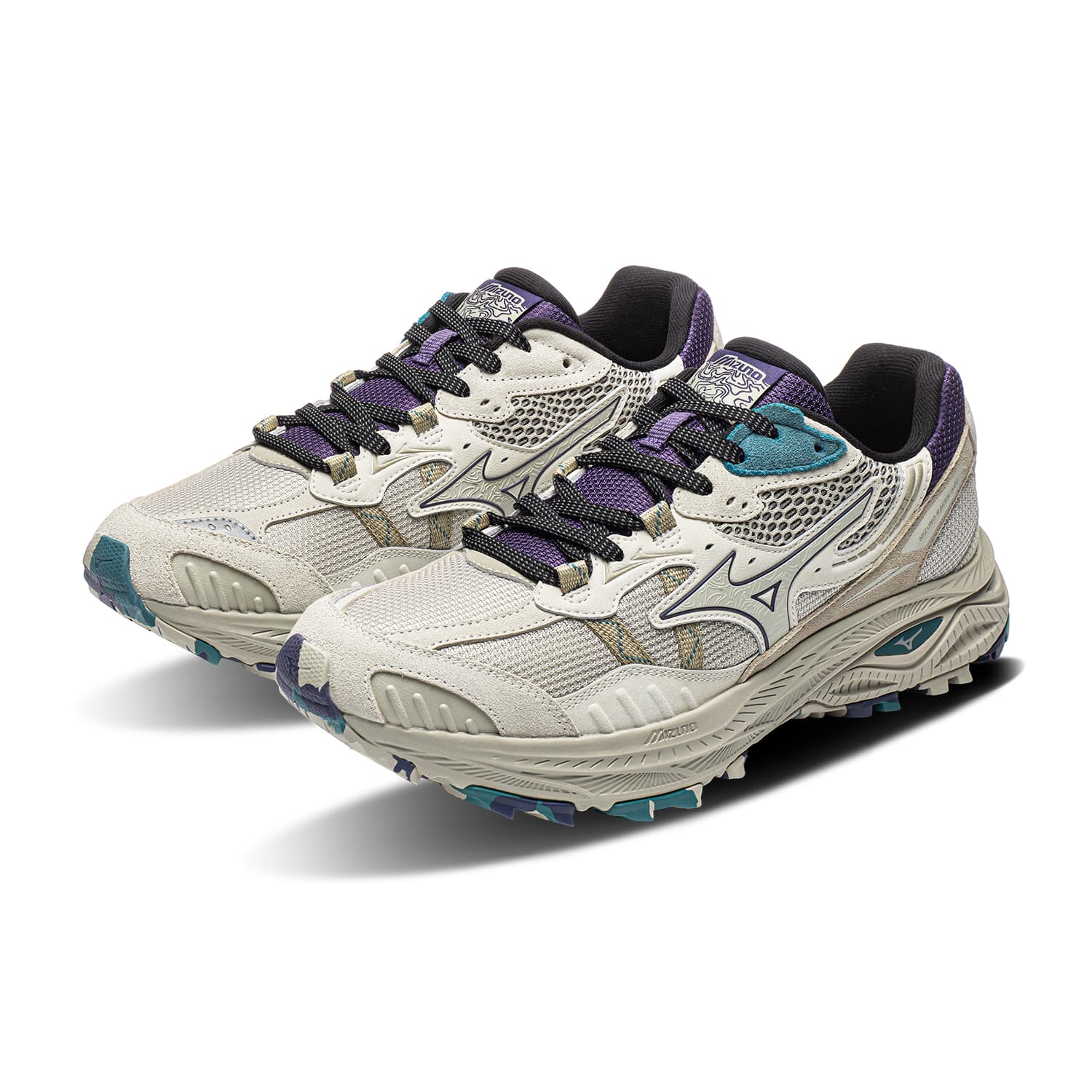 Кроссовки для бега Mizuno Racer ADV Лоу-топы Беговые кроссовки Унисекс Белый серый пурпурный - изображение 4