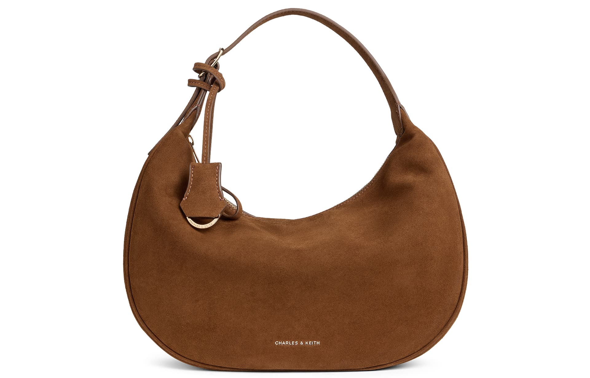 Мини-сумка CHARLES KEITH Сумка через плечо Янтарь Коричневый (Брелок Включен) Женская - изображение 1