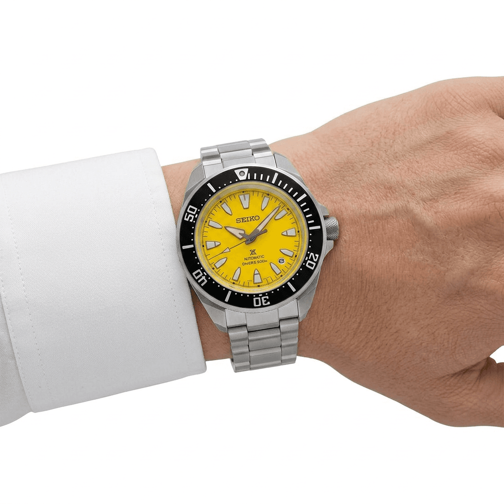 Часы SEIKO Автоматический Механический Часы Мужские Prospex Collection 41,7 мм Желтые - изображение 3