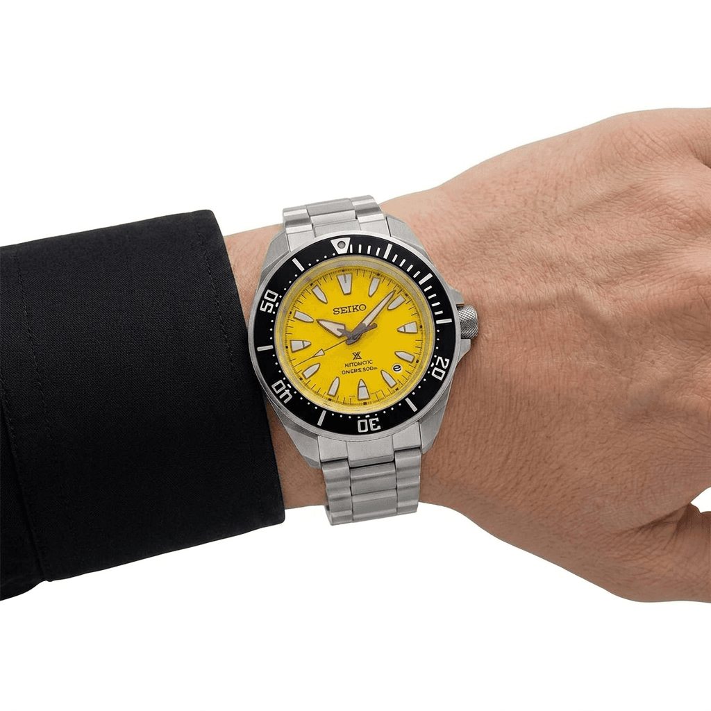 Часы SEIKO Автоматический Механический Часы Мужские Prospex Collection 41,7 мм Желтые - изображение 4