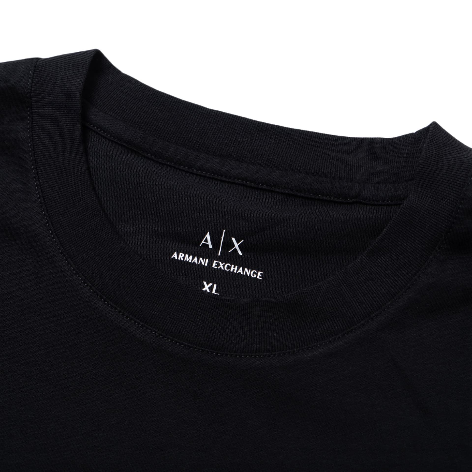 Футболка ARMANI EXCHANGEAE FW24 T Рубашка Мужская Черная - изображение 6