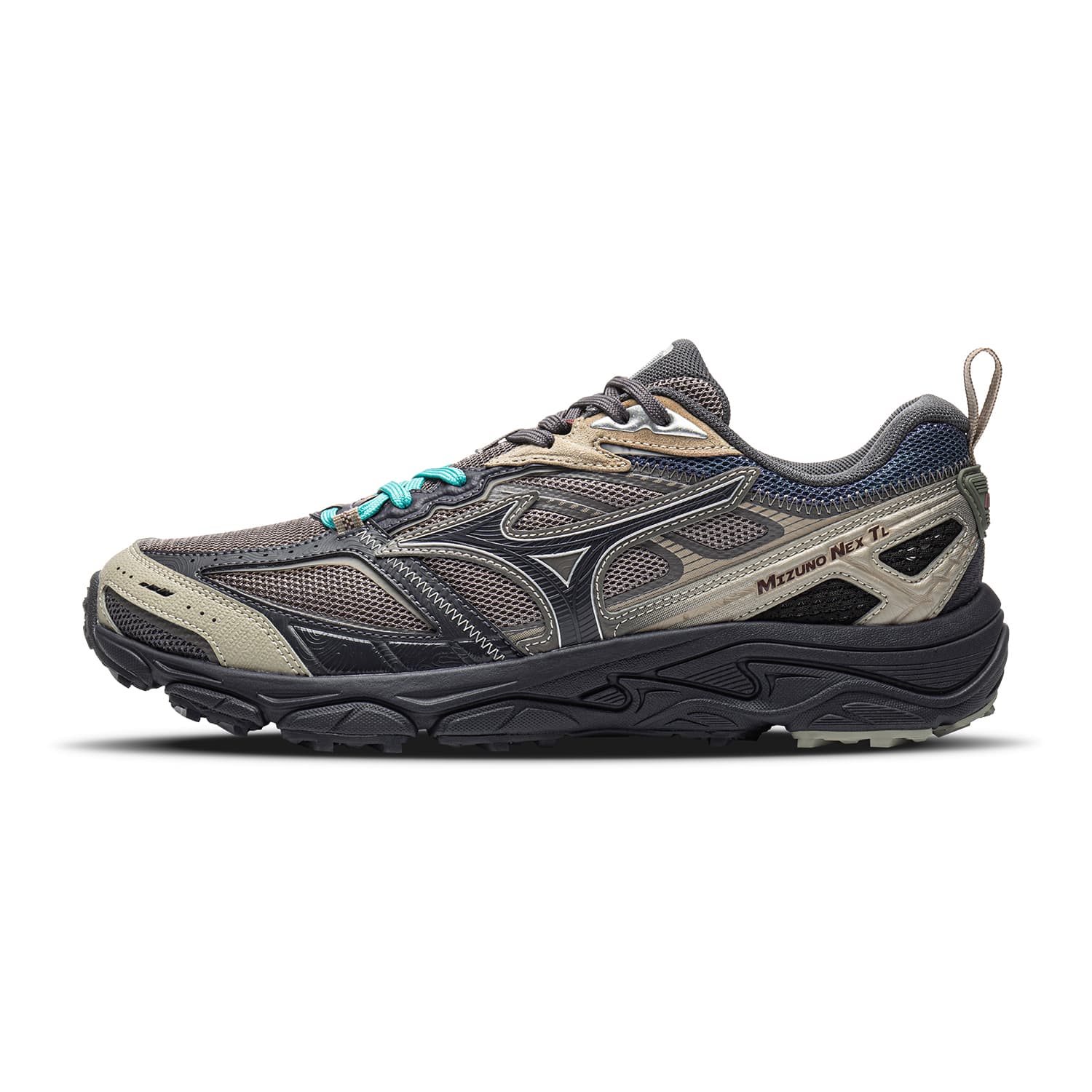 Кроссовки для бега Mizuno NEX Беговые кроссовки Низкий Топ Железный Tower Серый Алюминий Эбеново-серый Унисекс - изображение 1