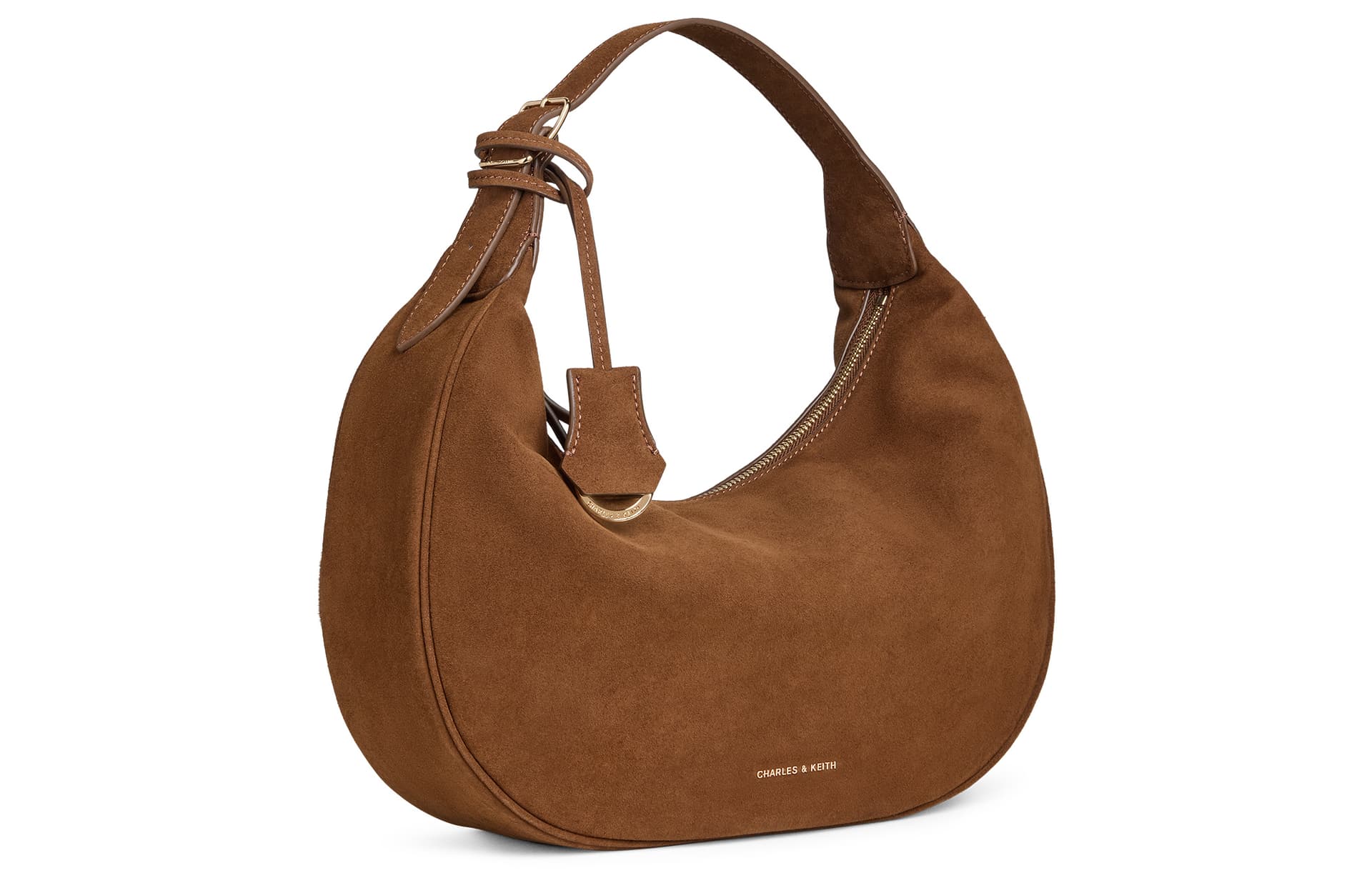 Мини-сумка CHARLES KEITH Сумка через плечо Янтарь Коричневый (Брелок Включен) Женская - изображение 2