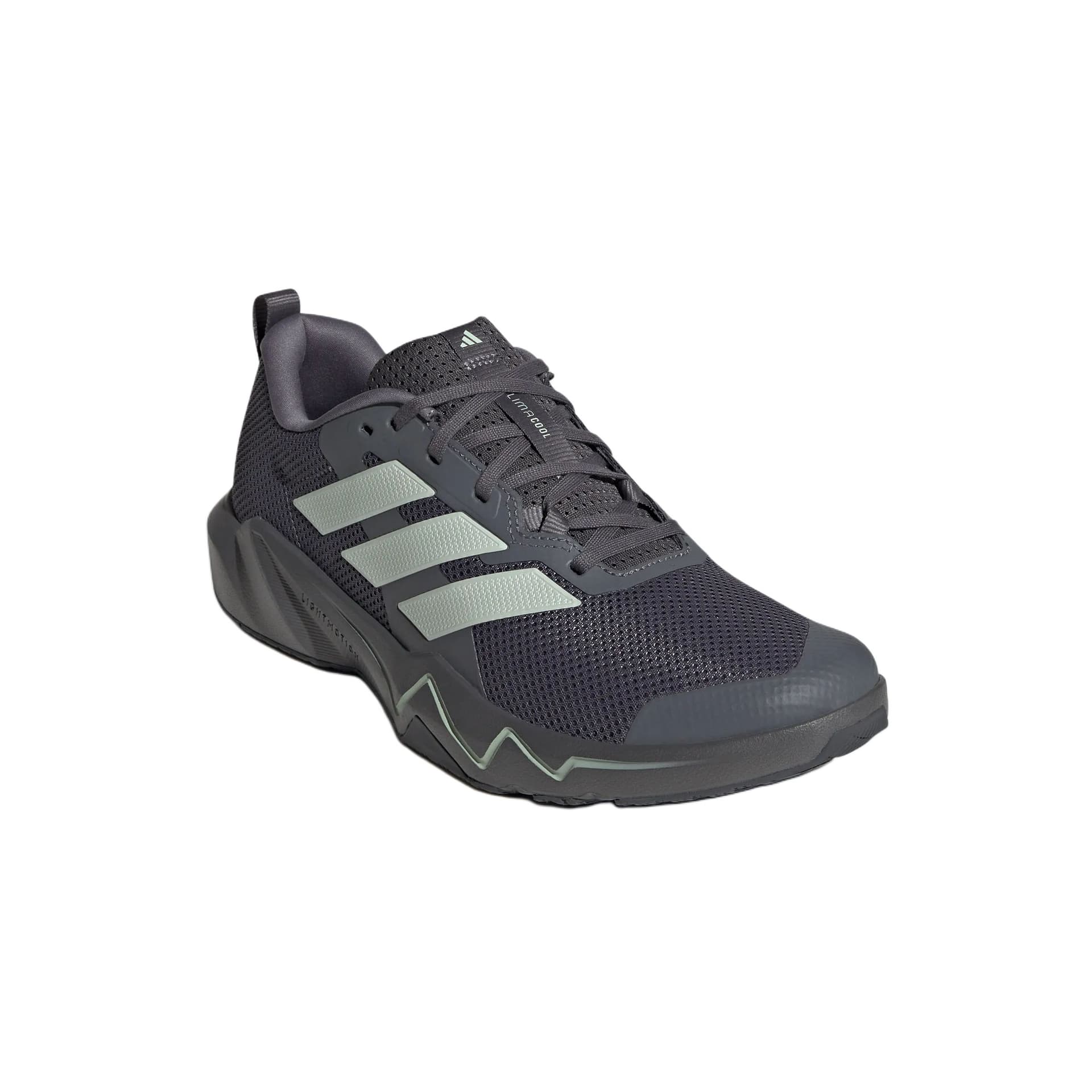 Кроссовки для спортзала Adidas RAPIDMOVE TRAINING Обувь Низкий Топ Черный Темно-Серый Льна Зеленый Мужской - изображение 2