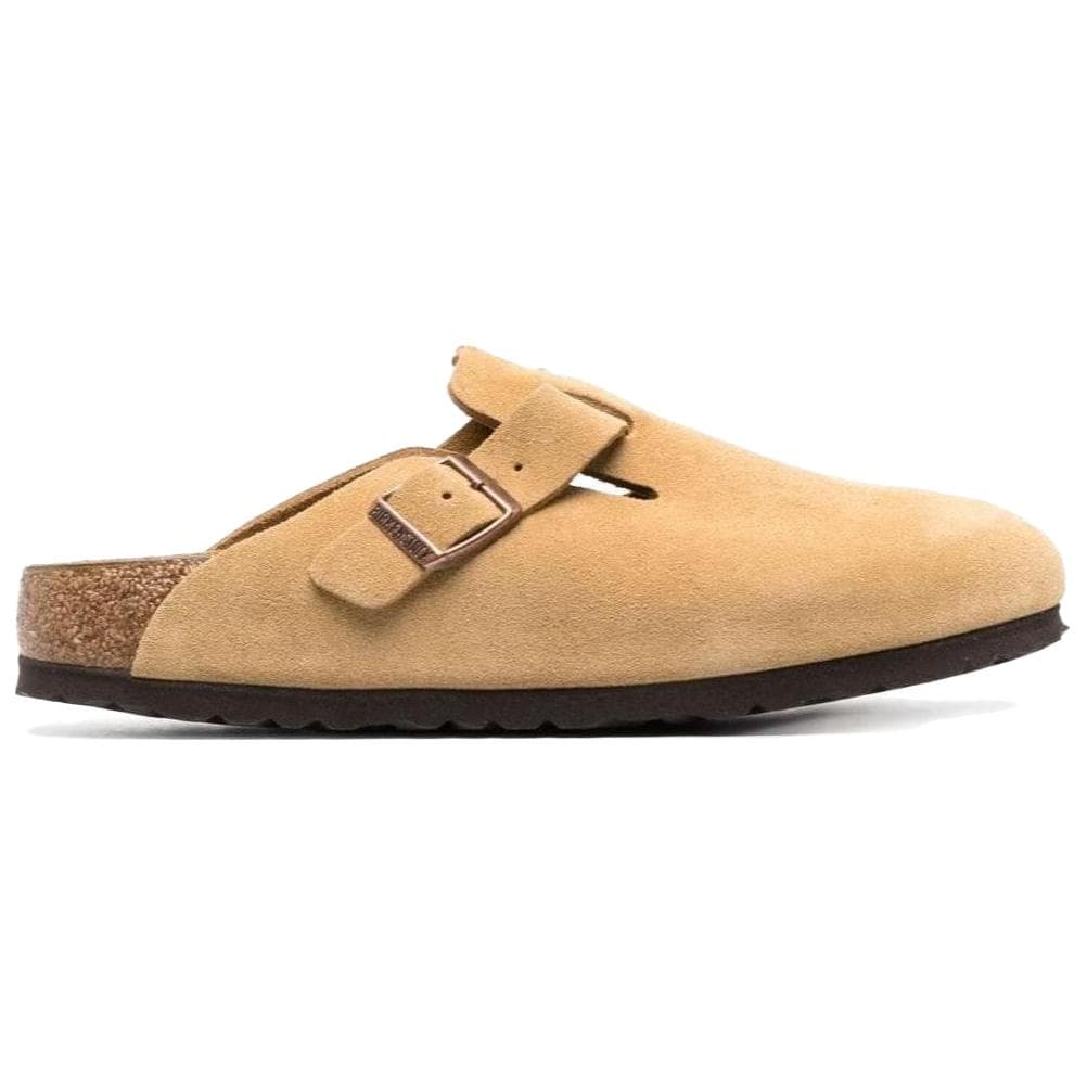 Сандалии Birkenstock Boston Унисекс Домашние Тапочки Бежевый/абрикосовый - изображение 2