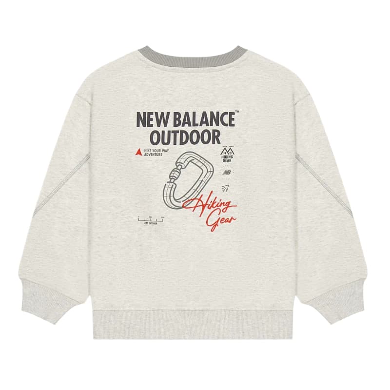 New Balance Серый Детские Толстовки - изображение 2