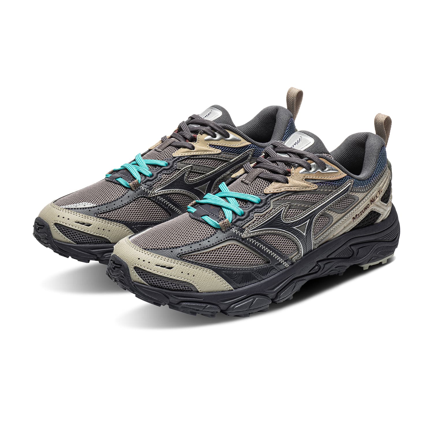 Кроссовки для бега Mizuno NEX Беговые кроссовки Низкий Топ Железный Tower Серый Алюминий Эбеново-серый Унисекс - изображение 4