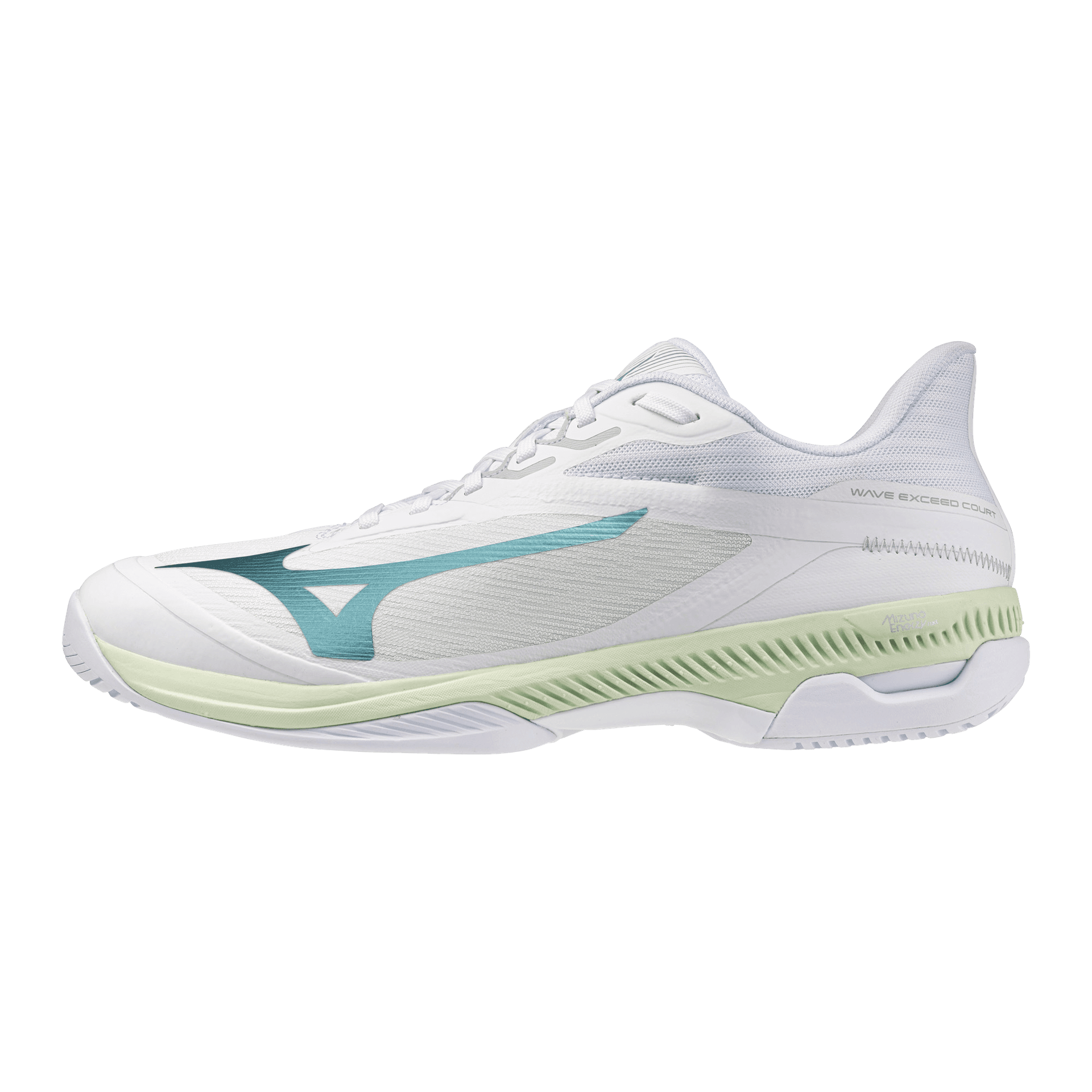 Кроссовки для тенниса Mizuno WAVE EXCEED COURT Теннисные кроссовки Низкий топ Белый Светло-зеленый 61GA261803 Унисекс - изображение 1