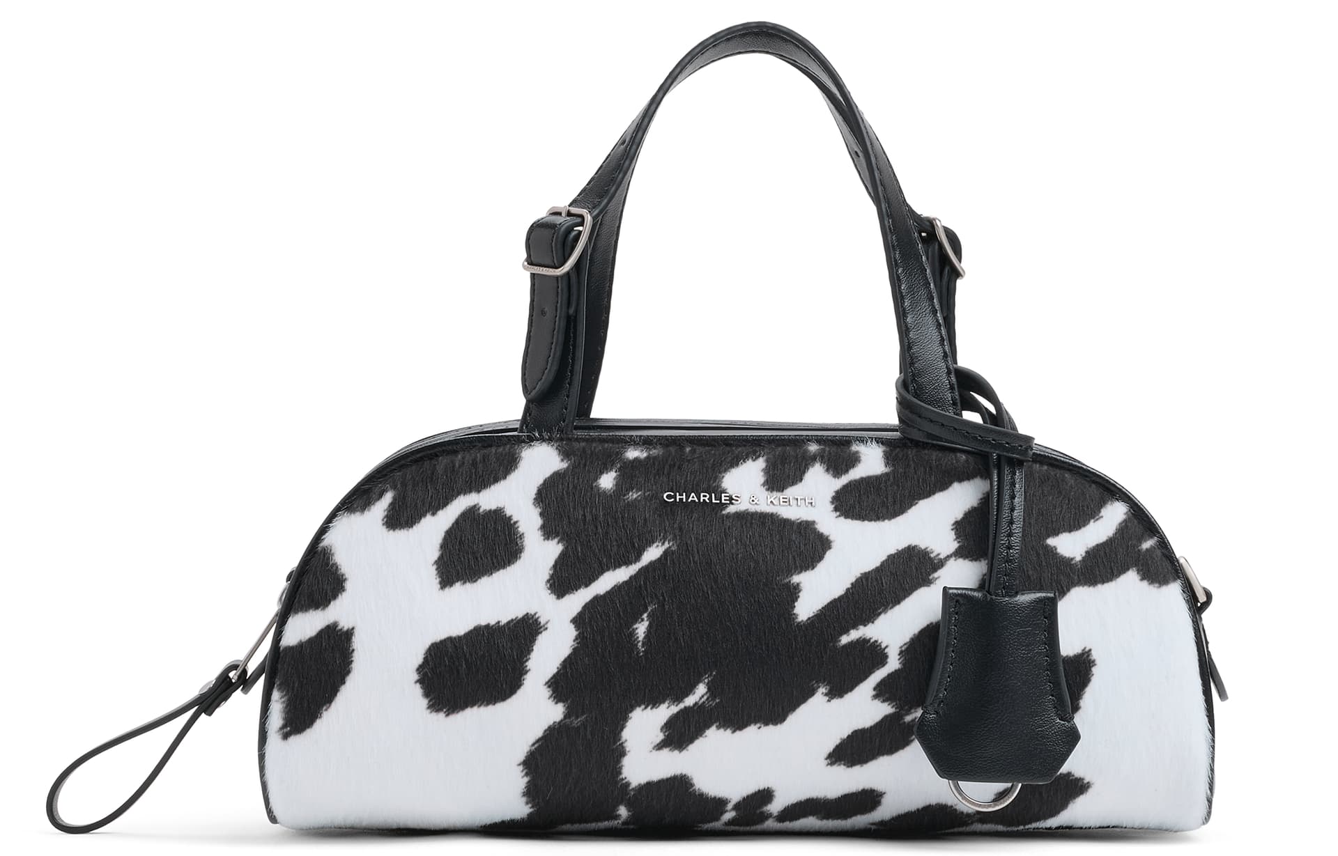 Мини-сумка CHARLES KEITH Сумка через плечо Белая и Черная (Брелок включен) Женская - изображение 1