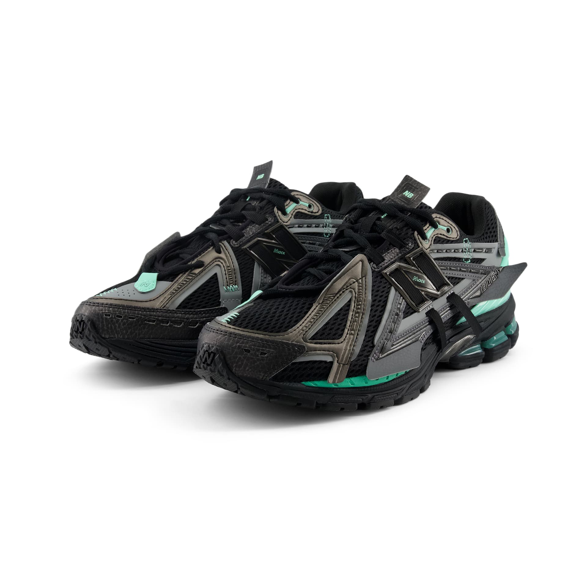 Кроссовки New Balance 1906A массивные кроссовки низкий топ черный светло-зеленый унисекс - изображение 3