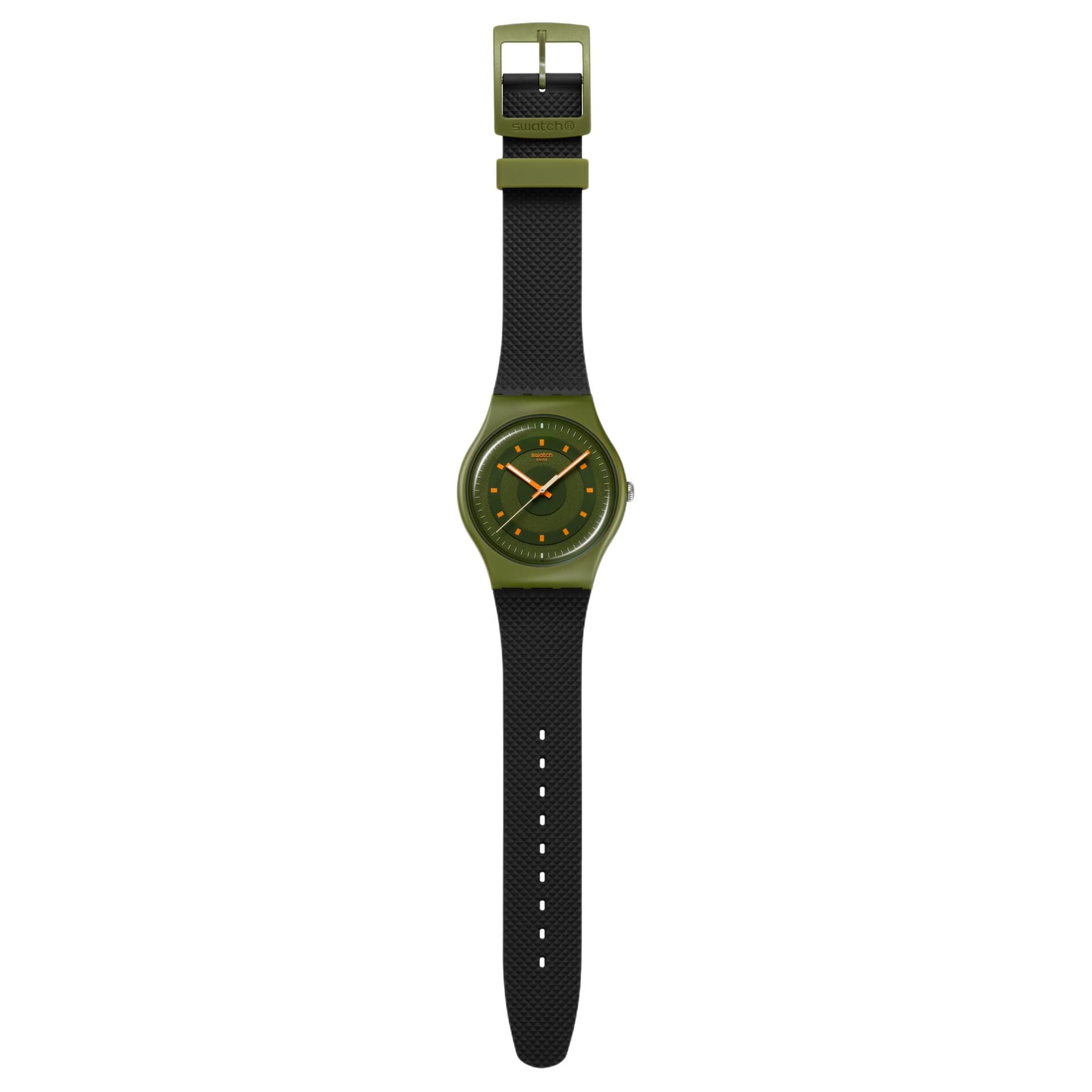 Часы Swatch Quartz Механизм Женские часы 41 мм Зеленый - изображение 3