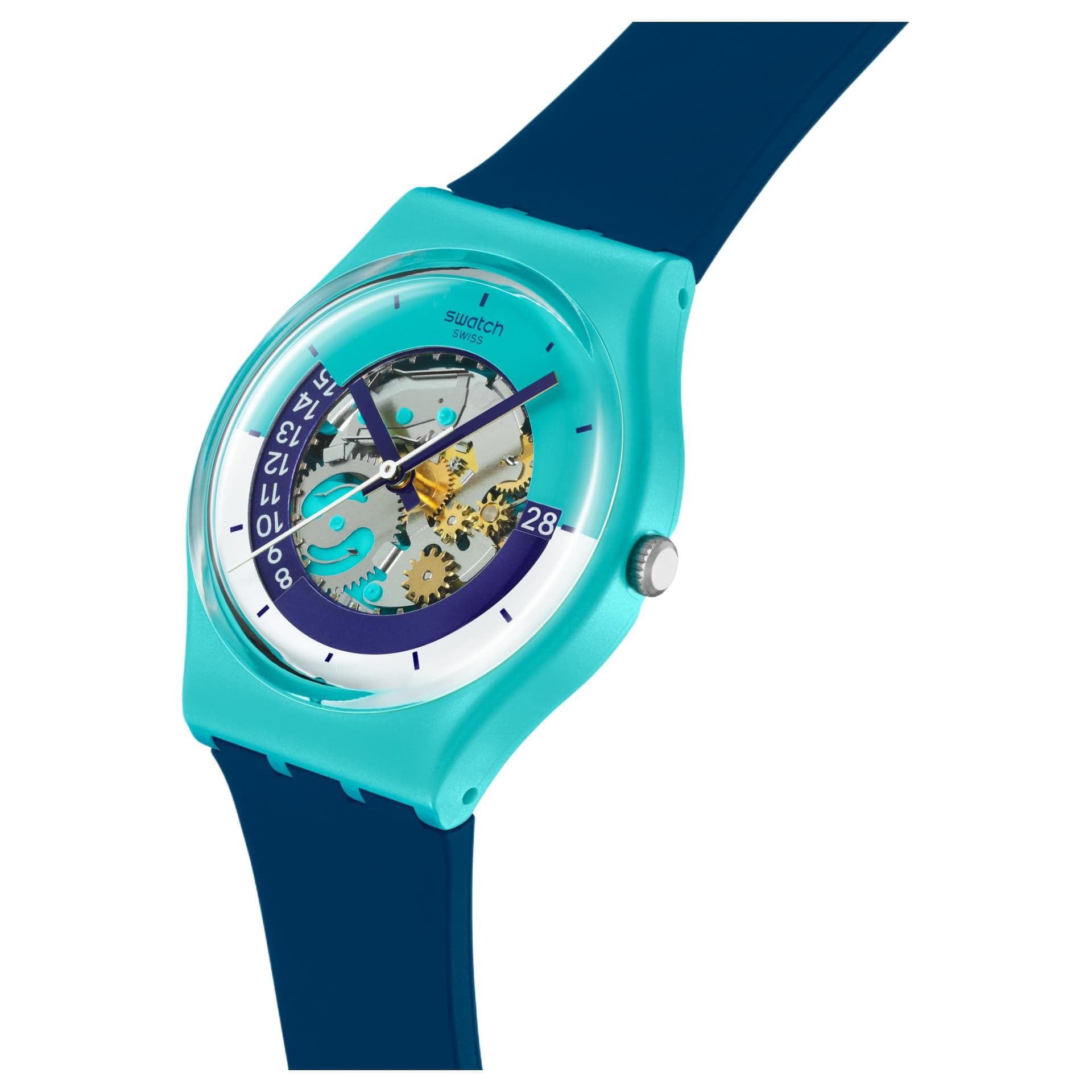 Часы Swatch Quartz Механизм Женские часы 34 мм Синий - изображение 2