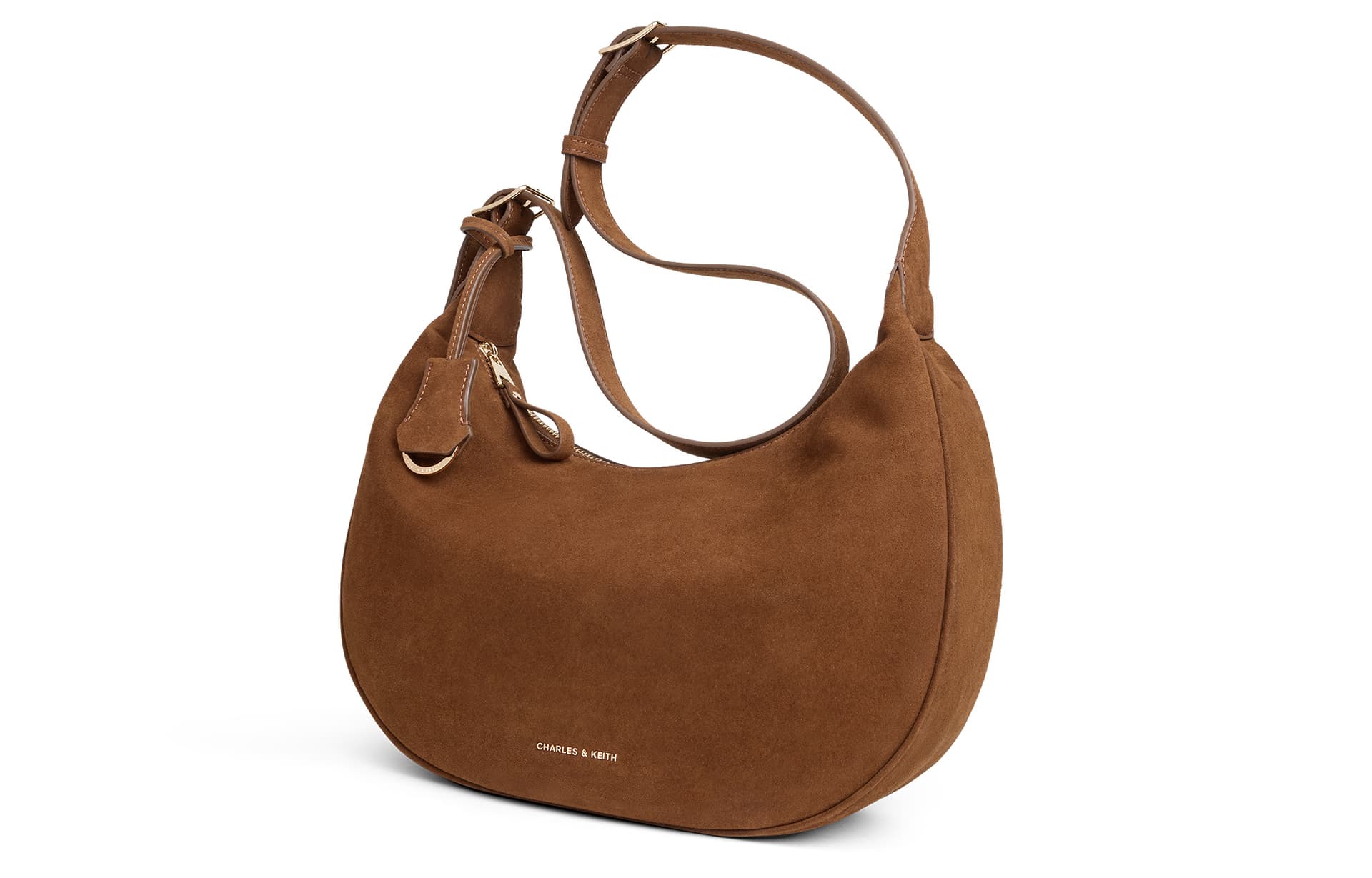 Мини-сумка CHARLES KEITH Сумка через плечо Янтарь Коричневый (Брелок Включен) Женская - изображение 3