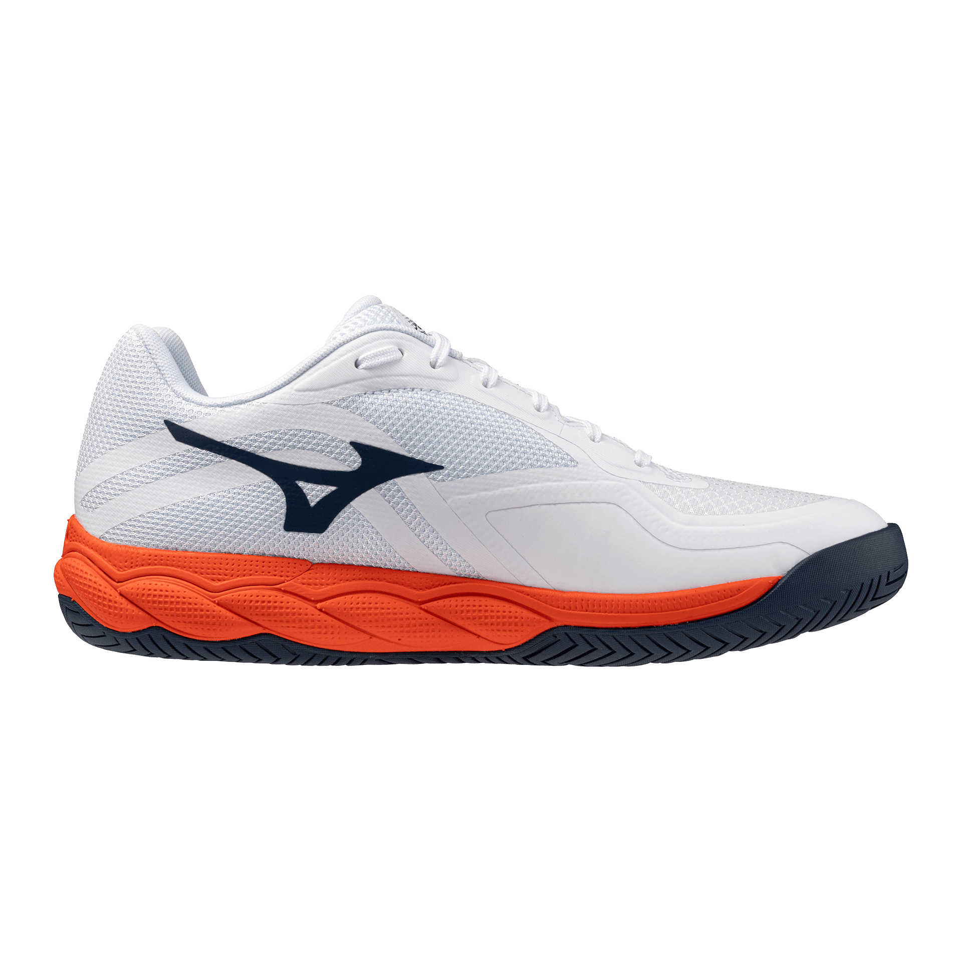 Кроссовки для тенниса Mizuno WAVE ENFORCE COURT Теннисные кроссовки Низкий топ Белый Темно-синий 61GA263202 Мужской - изображение 2