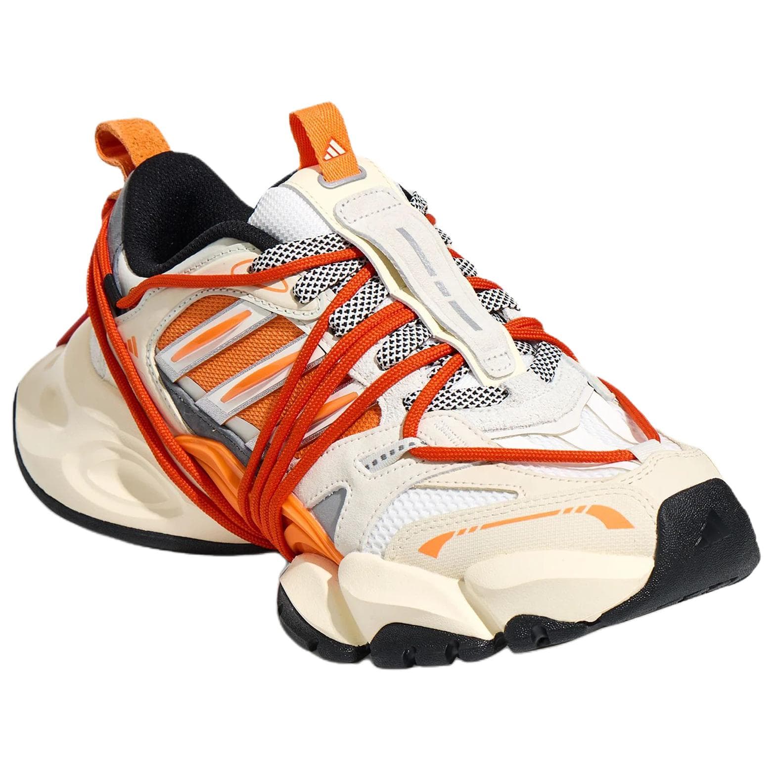 Кроссовки для бега Adidas XLG RUNNER DELUXE 2,0 Беговые кроссовки Низкий Топ Айвори Ярко-белый PURE Оранжевый Унисекс - изображение 3