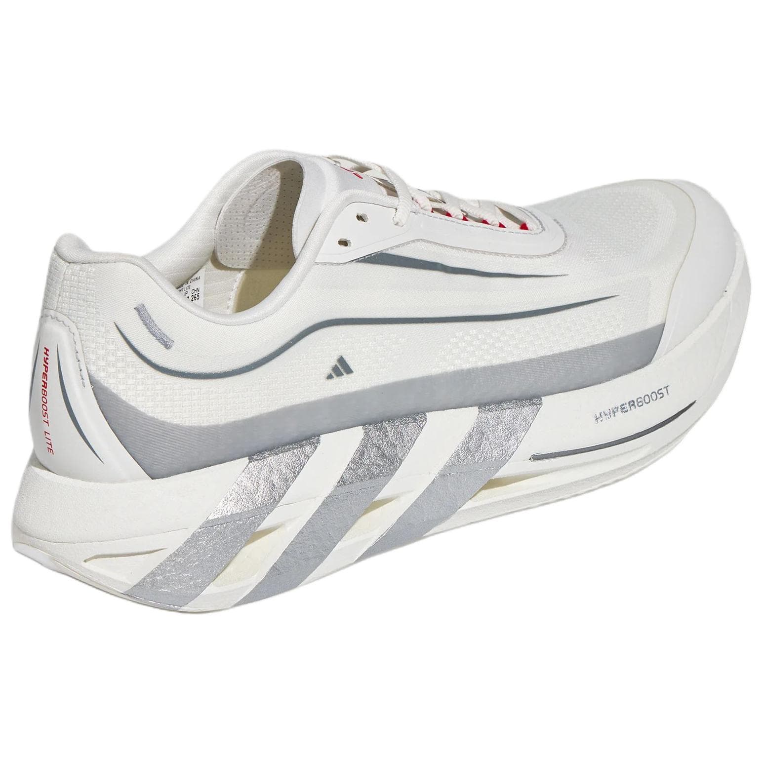 Кроссовки для бега Adidas HYPERBOOST Беговые кроссовки Низкий Топ Кристальный Белый Detective Серый Металл Металлическое серебро Унисекс - изображение 4